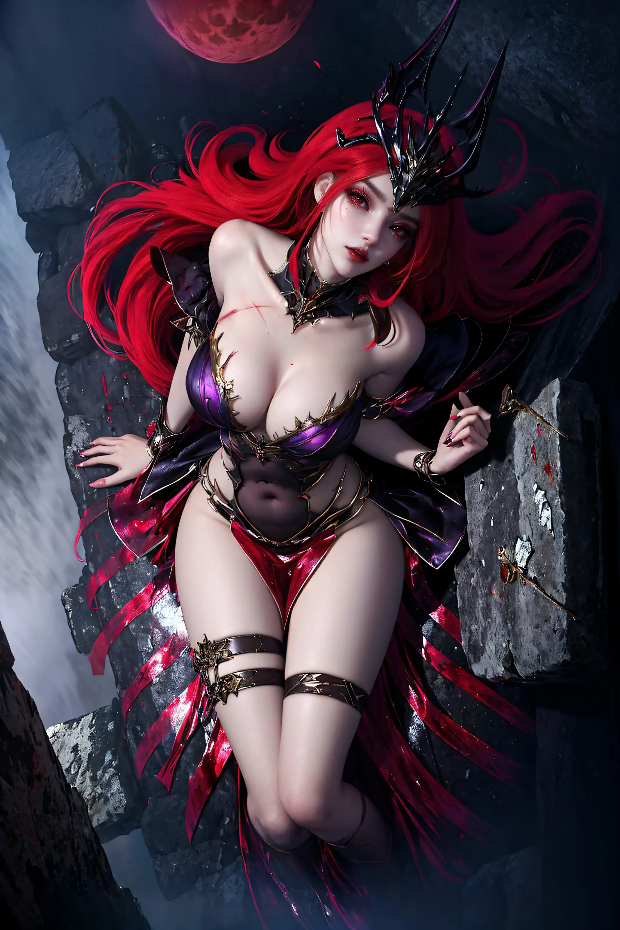 [AI壁纸] 神澜奇域 红宝女皇 [29P]插图6