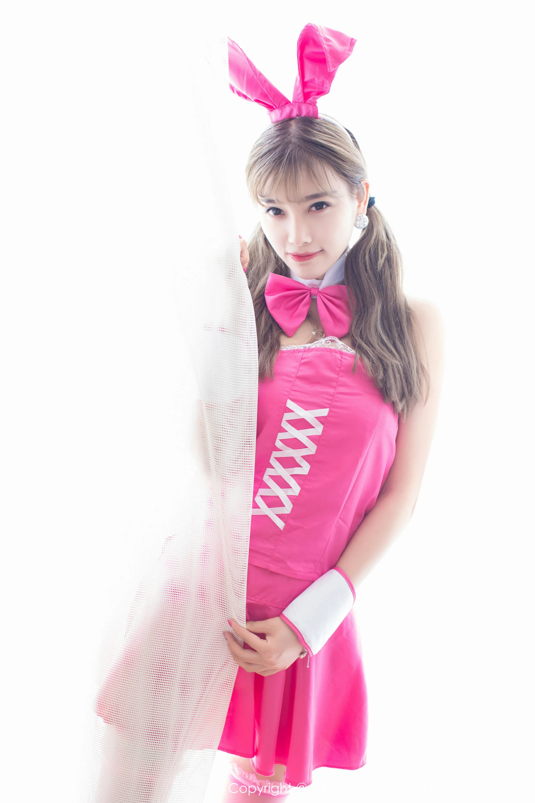 杨晨晨sugar《粉红兔女郎与甜美女仆》 爱蜜社 VOL.176插图5