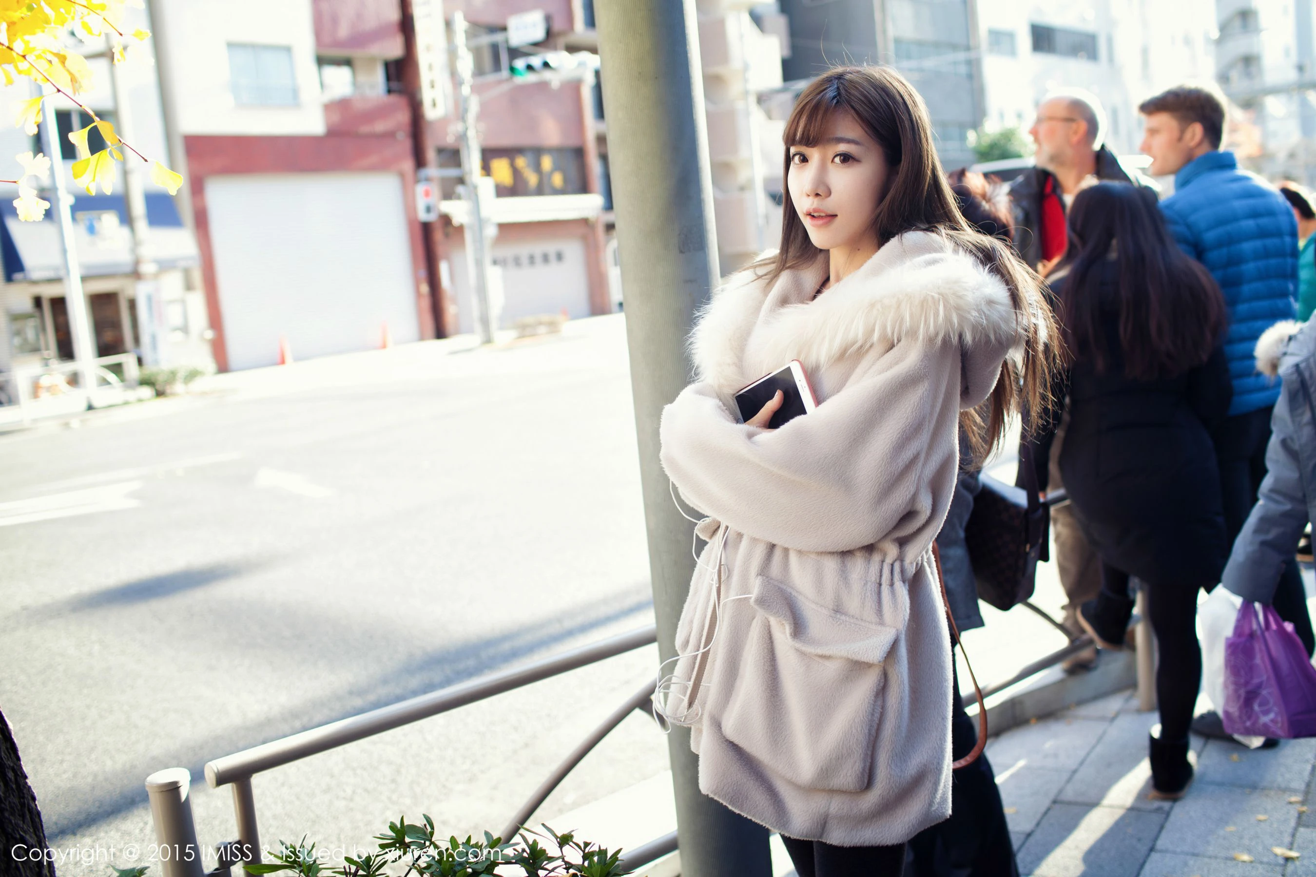 网红陈潇《日本之旅街拍》 爱蜜社IMiss Vol.010插图1