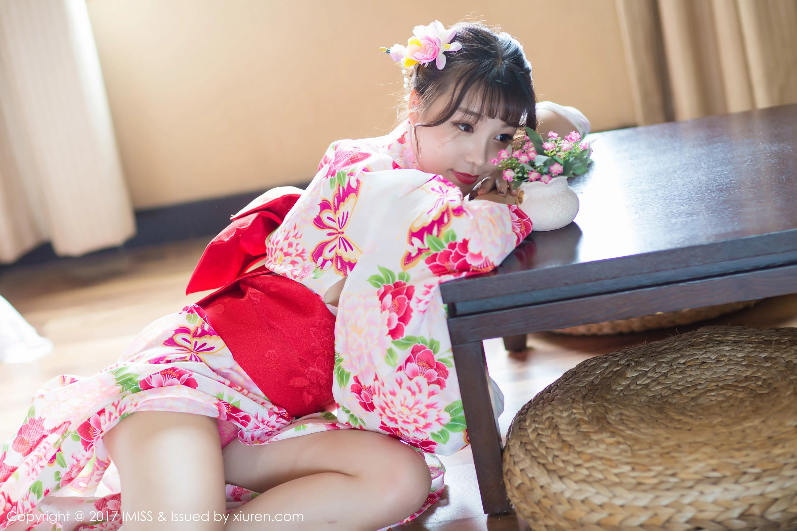 芝芝Booty《日系和服+迷你比基尼》 爱蜜社 VOL.170插图3