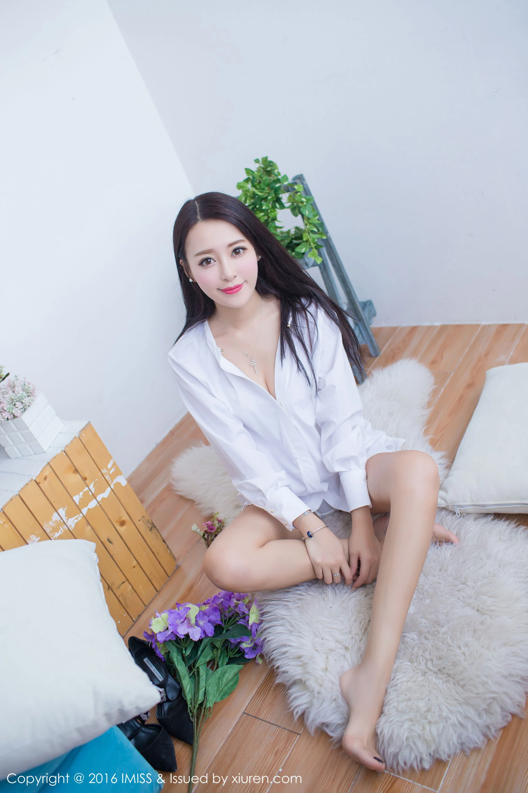王曼妮好Q《性感睡衣+白衬衫系列》 爱蜜社IMiss Vol.137插图4