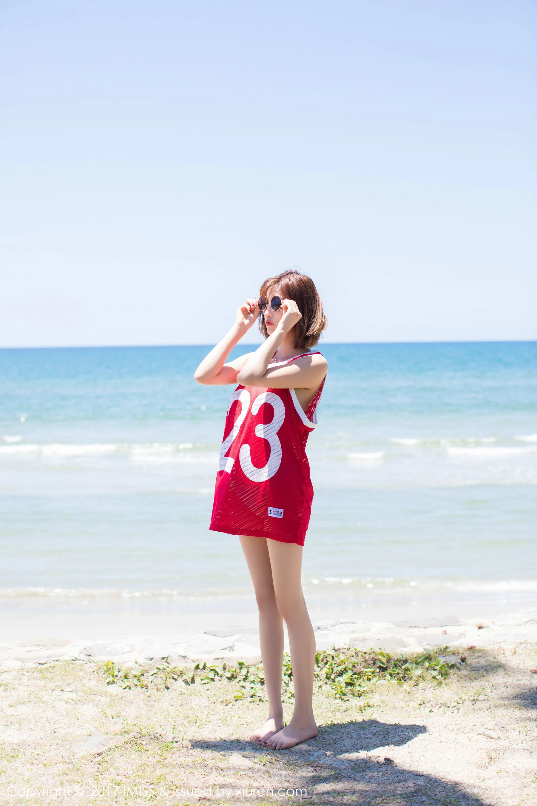 杨晨晨sugar《海边小清新+篮球服》 爱蜜社 VOL.169插图4