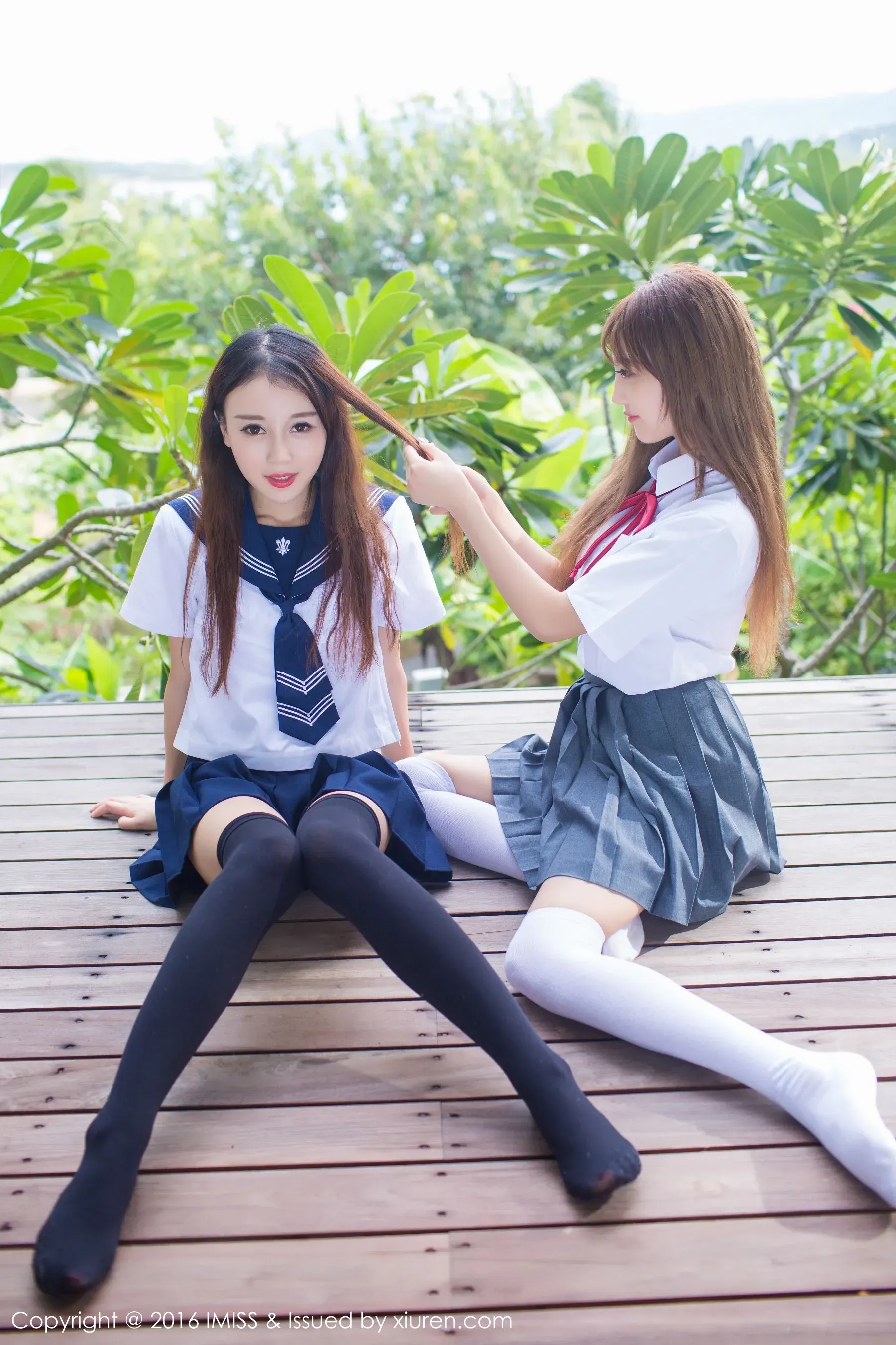 赵小米Kitty、sugar小甜心CC《闺蜜》 爱蜜社IMiss Vol.133插图4