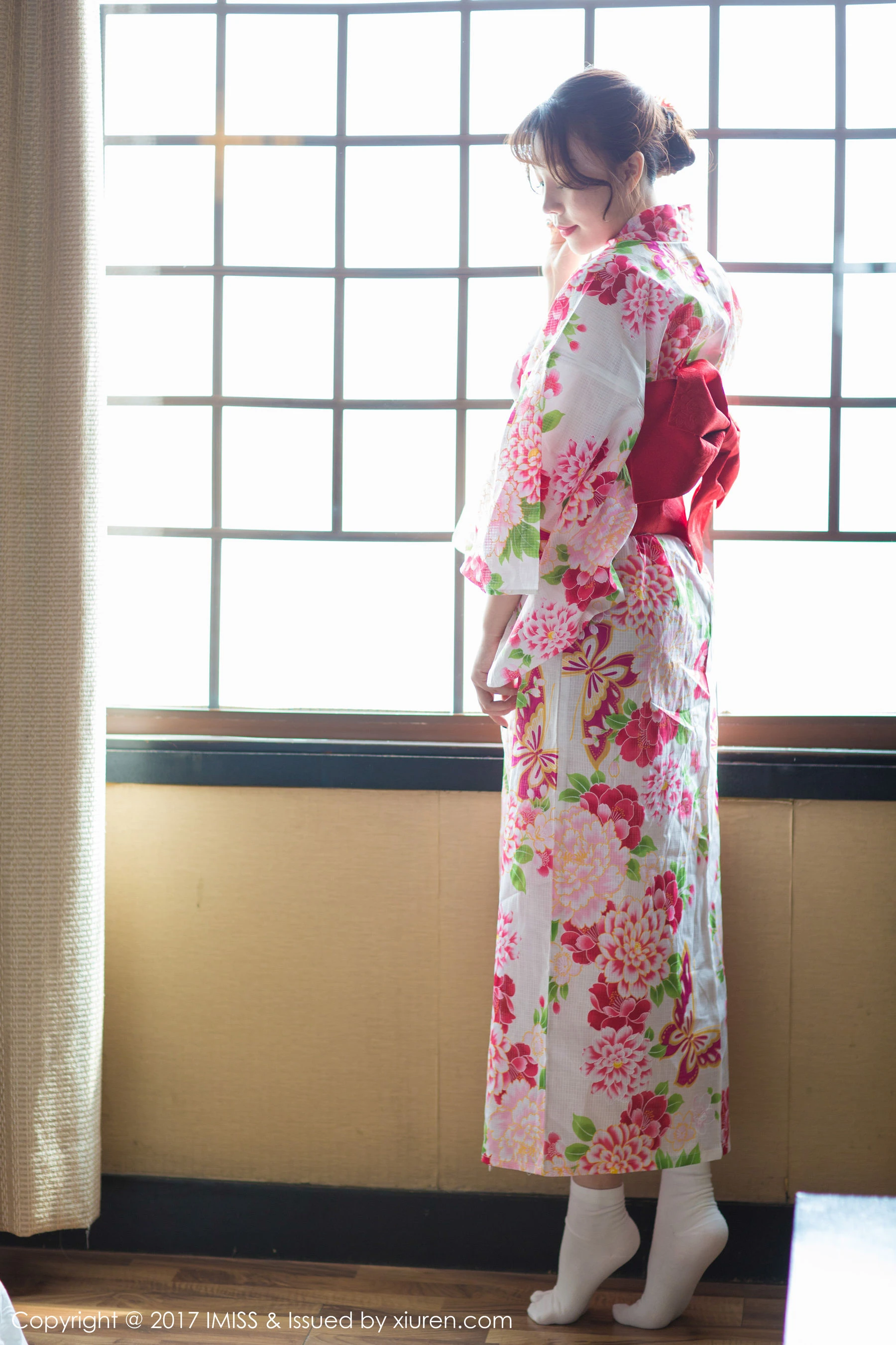 芝芝Booty《日系和服+迷你比基尼》 爱蜜社 VOL.170插图1