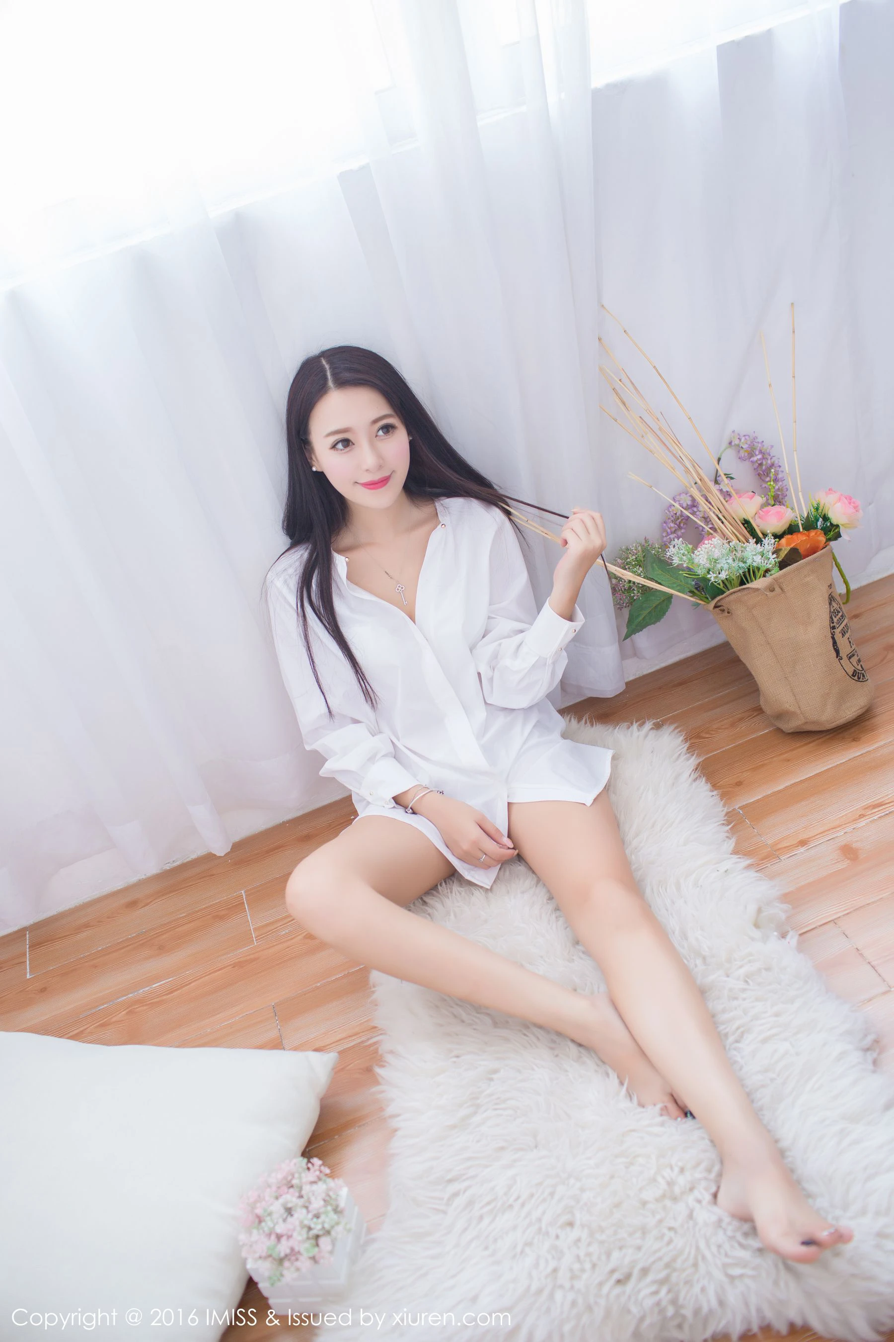 王曼妮好Q《性感睡衣+白衬衫系列》 爱蜜社IMiss Vol.137插图6