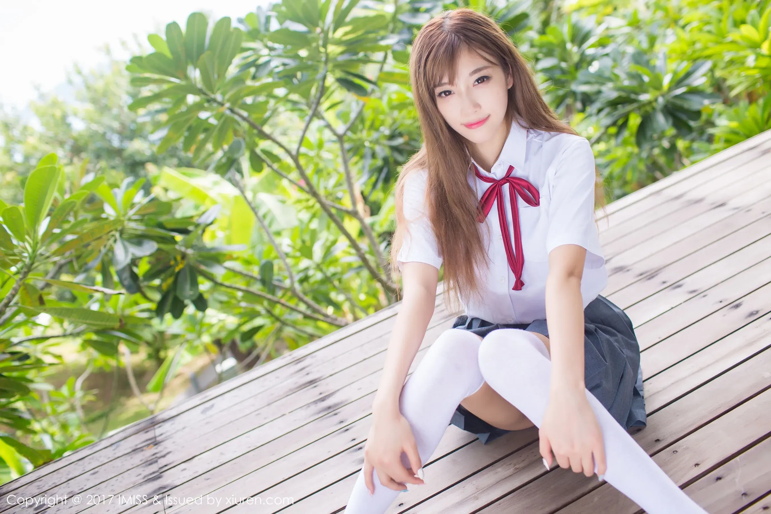 杨晨晨sugar《室外校服系列》 爱蜜社IMiss VOL.195插图6