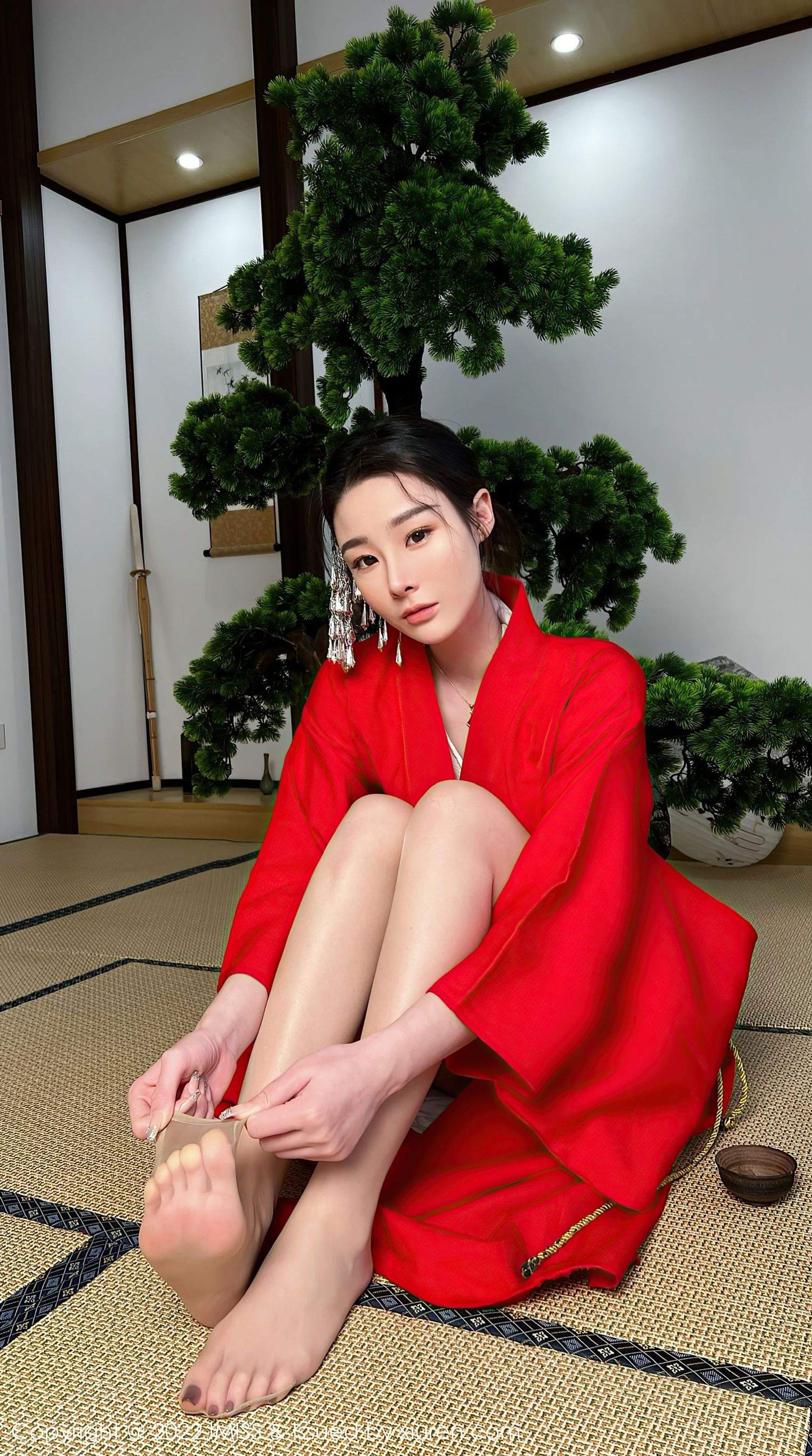 爱蜜社 VOL.669 逗逗doudou 和服美腿插图7