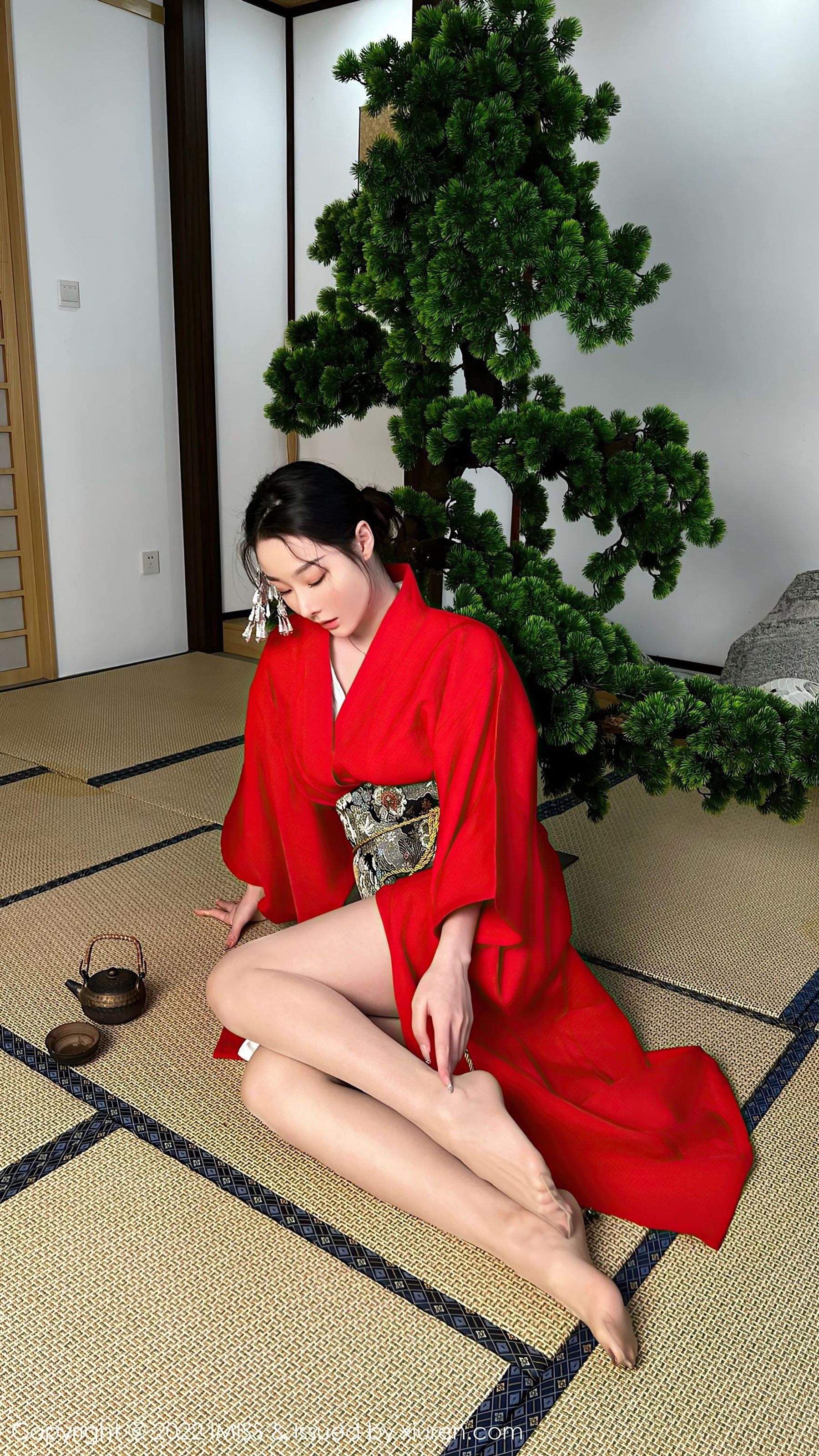 爱蜜社 VOL.669 逗逗doudou 和服美腿插图1