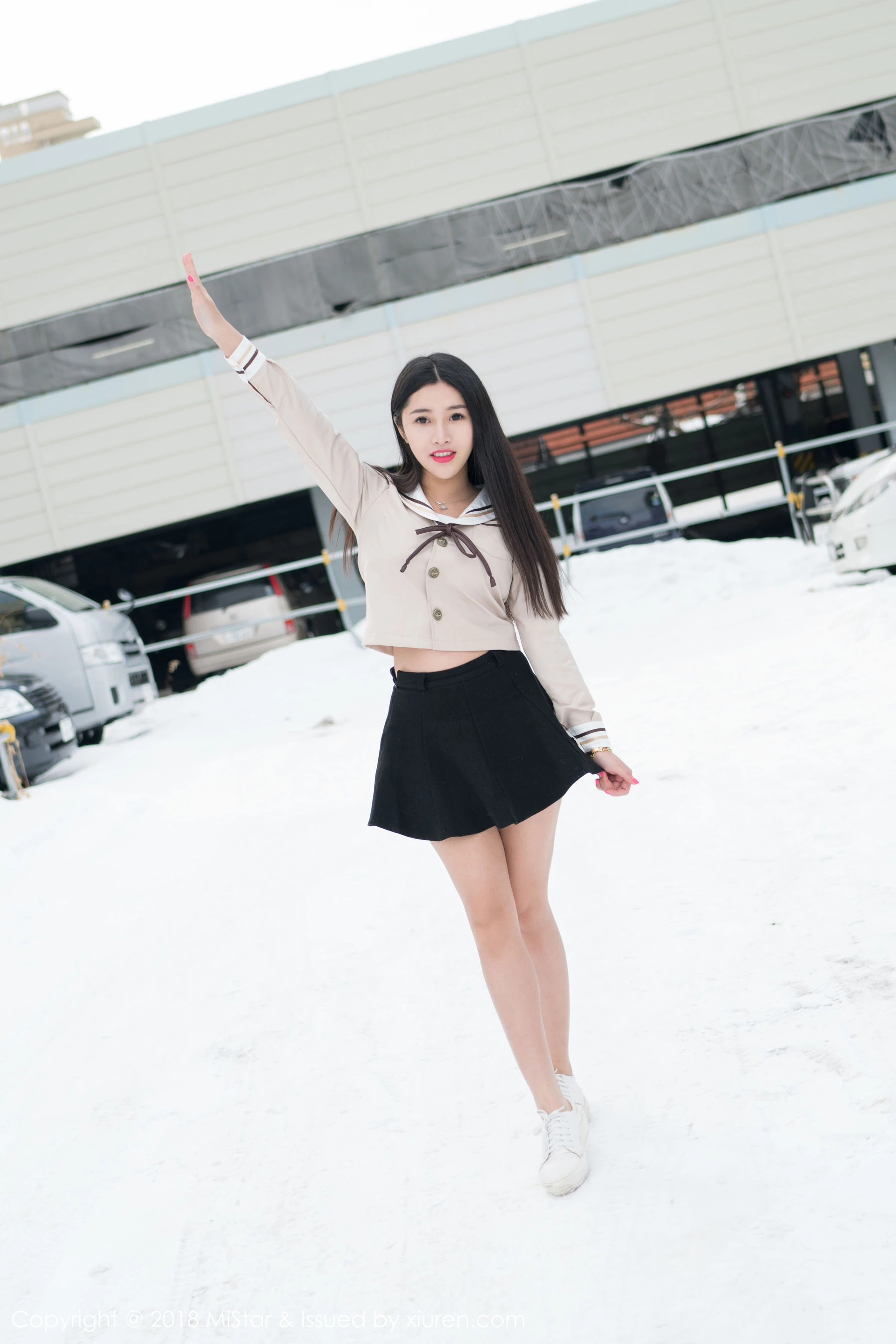 陈嘉嘉Tiffany《雪中有佳人+性感肚兜》 魅妍社 VOL.216插图4