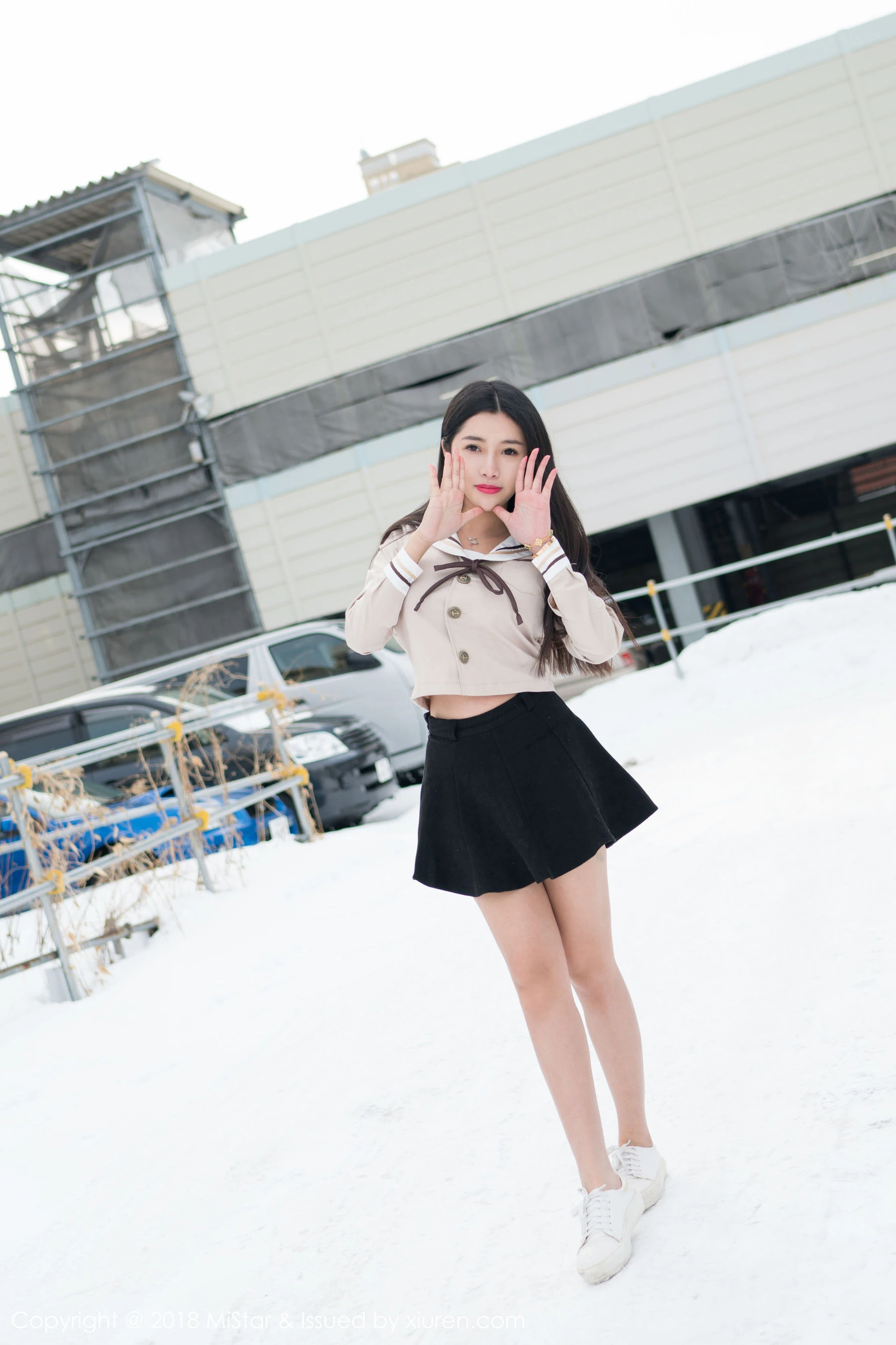 陈嘉嘉Tiffany《雪中有佳人+性感肚兜》 魅妍社 VOL.216插图6