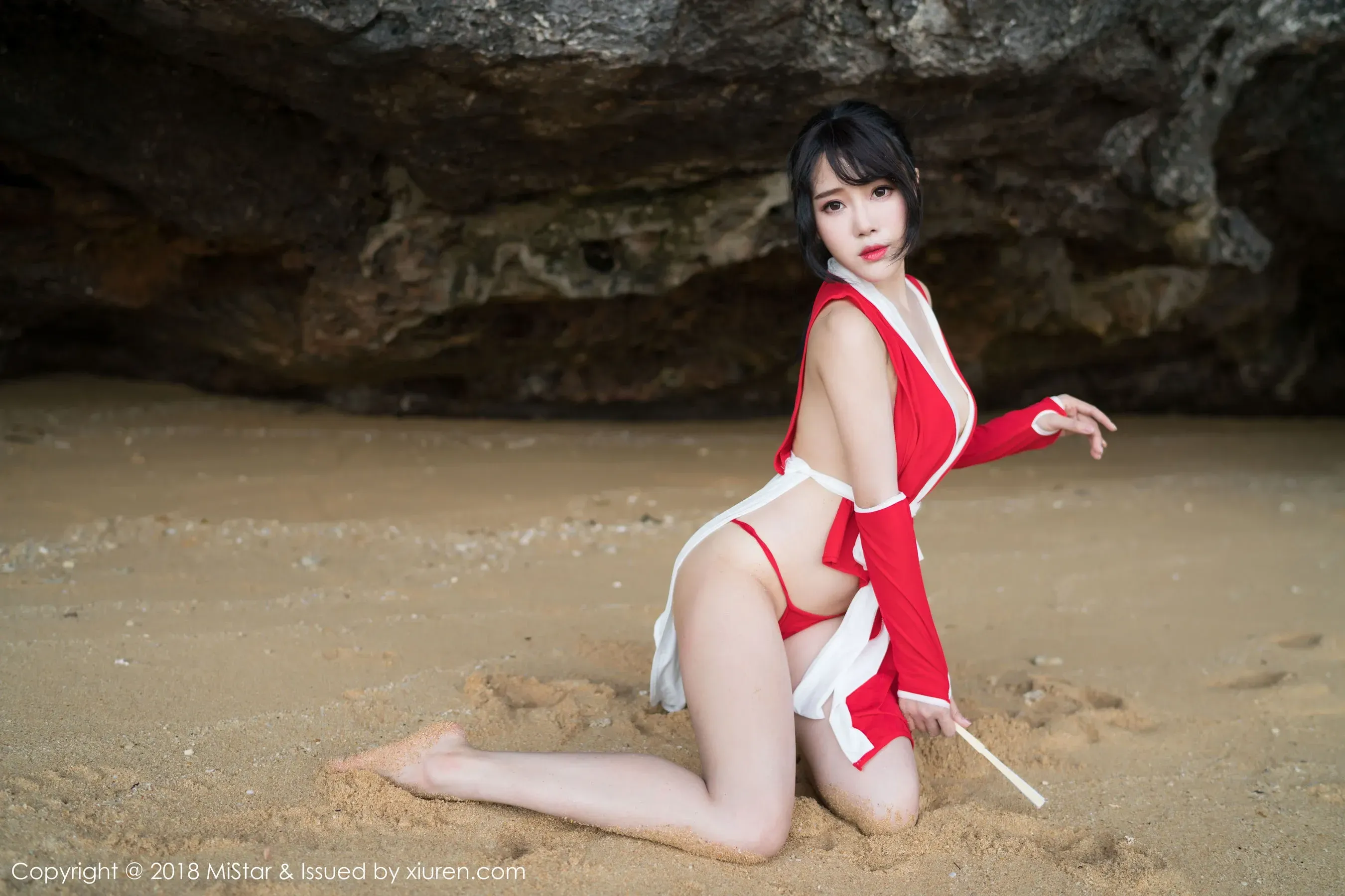 兜豆靓Youlina《外拍COS不知火舞与DVA》 魅妍社 VOL.215插图3