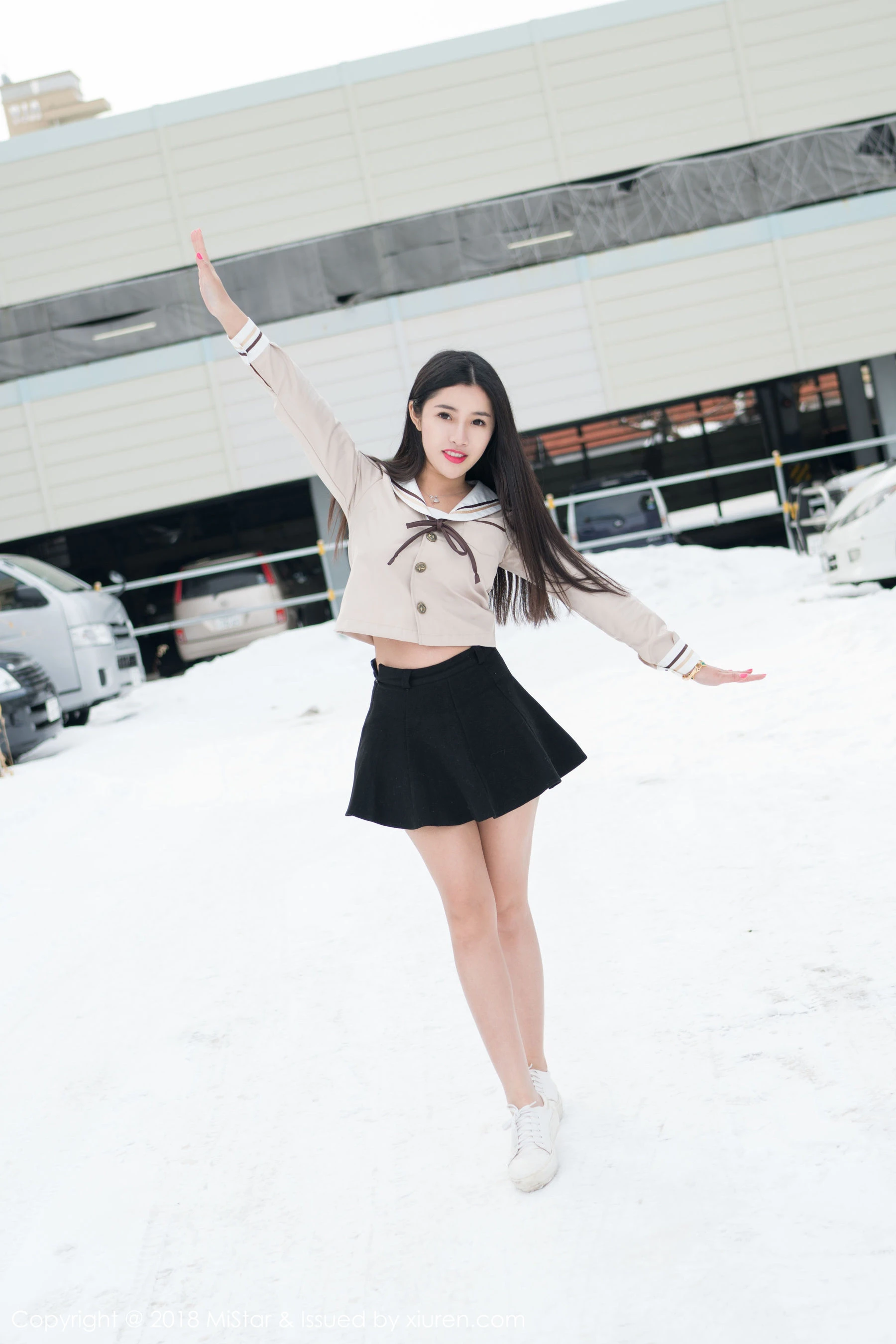 陈嘉嘉Tiffany《雪中有佳人+性感肚兜》 魅妍社 VOL.216插图5