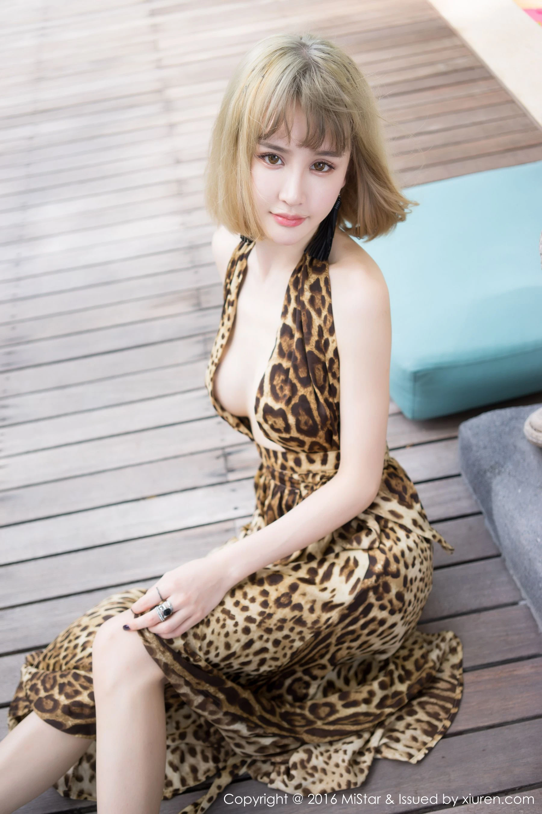 Cheryl青树《性感豹纹吊带裙+气质长裙》 魅妍社 Vol.131插图3