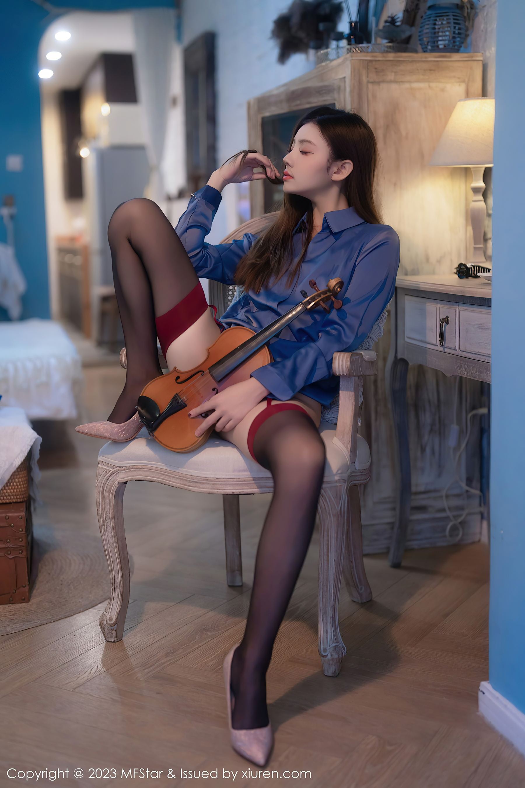 模范学院 VOL.610 加朵babe 短裙美腿插图1