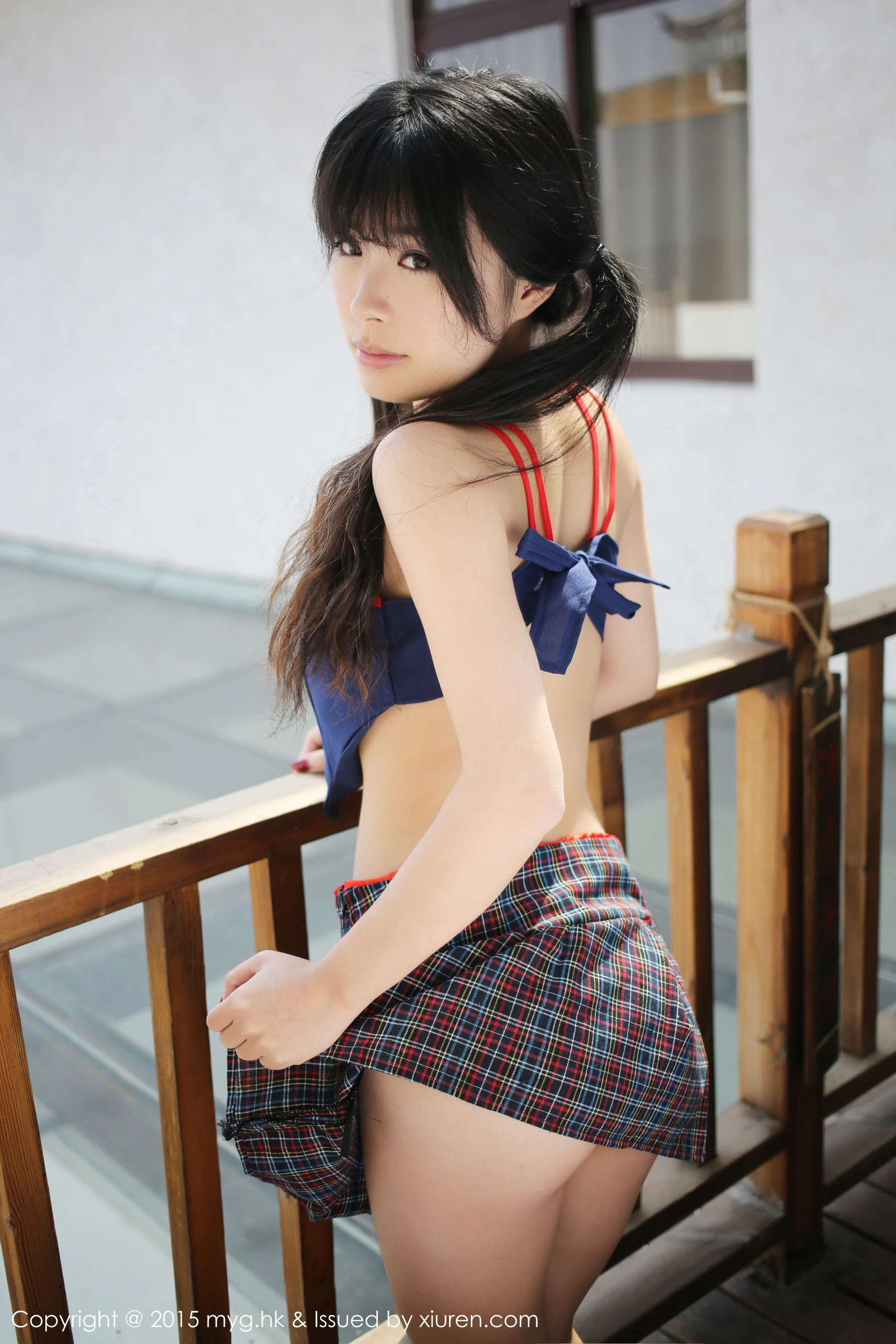 刘雪妮Verna《大理旅拍》内衣+英伦校服 美媛馆 Vol.108|图集秀