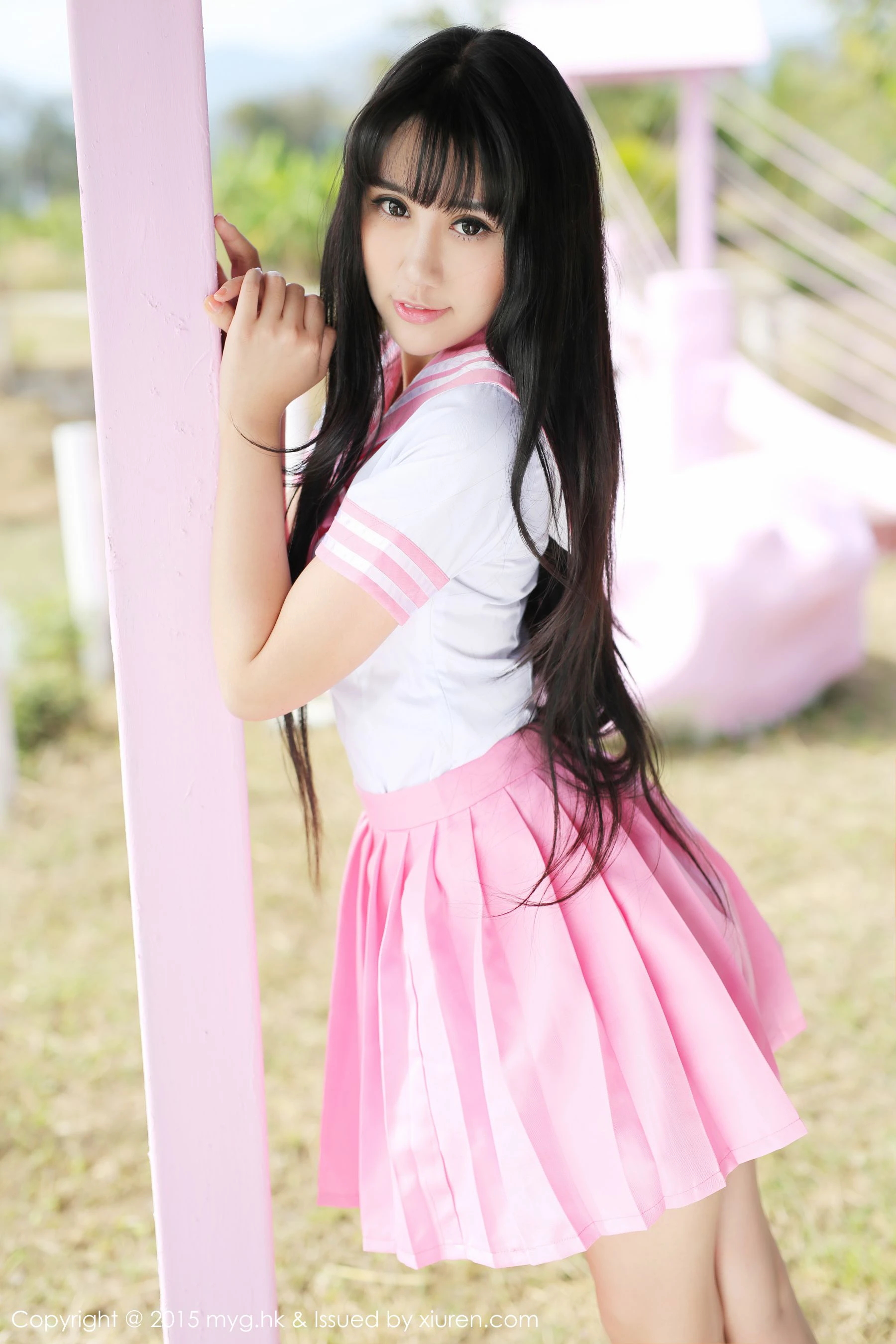 杨晓青儿《泰国Pai县》校服+热裤+内衣 美媛馆 Vol.099插图5