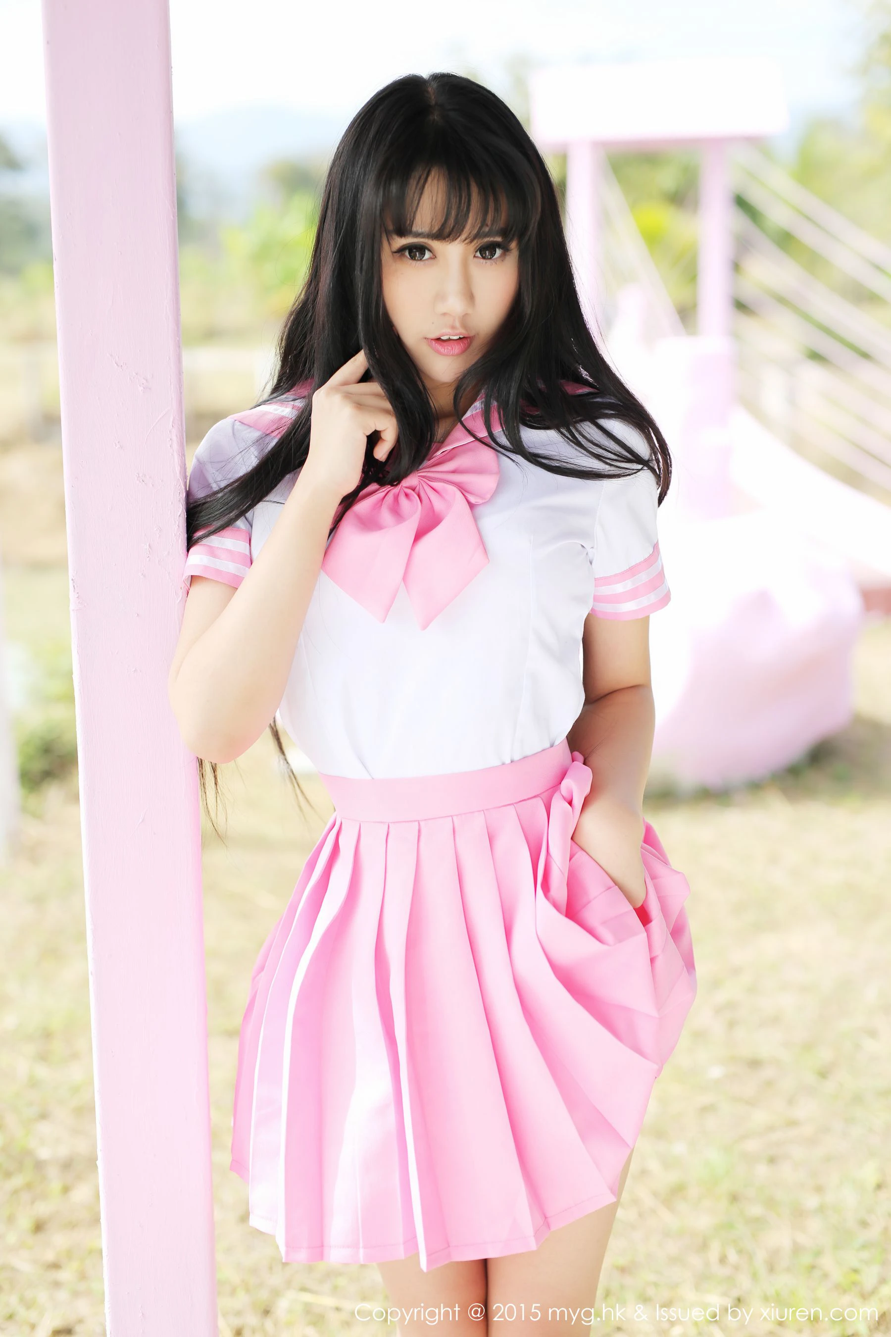 杨晓青儿《泰国Pai县》校服+热裤+内衣 美媛馆 Vol.099插图4