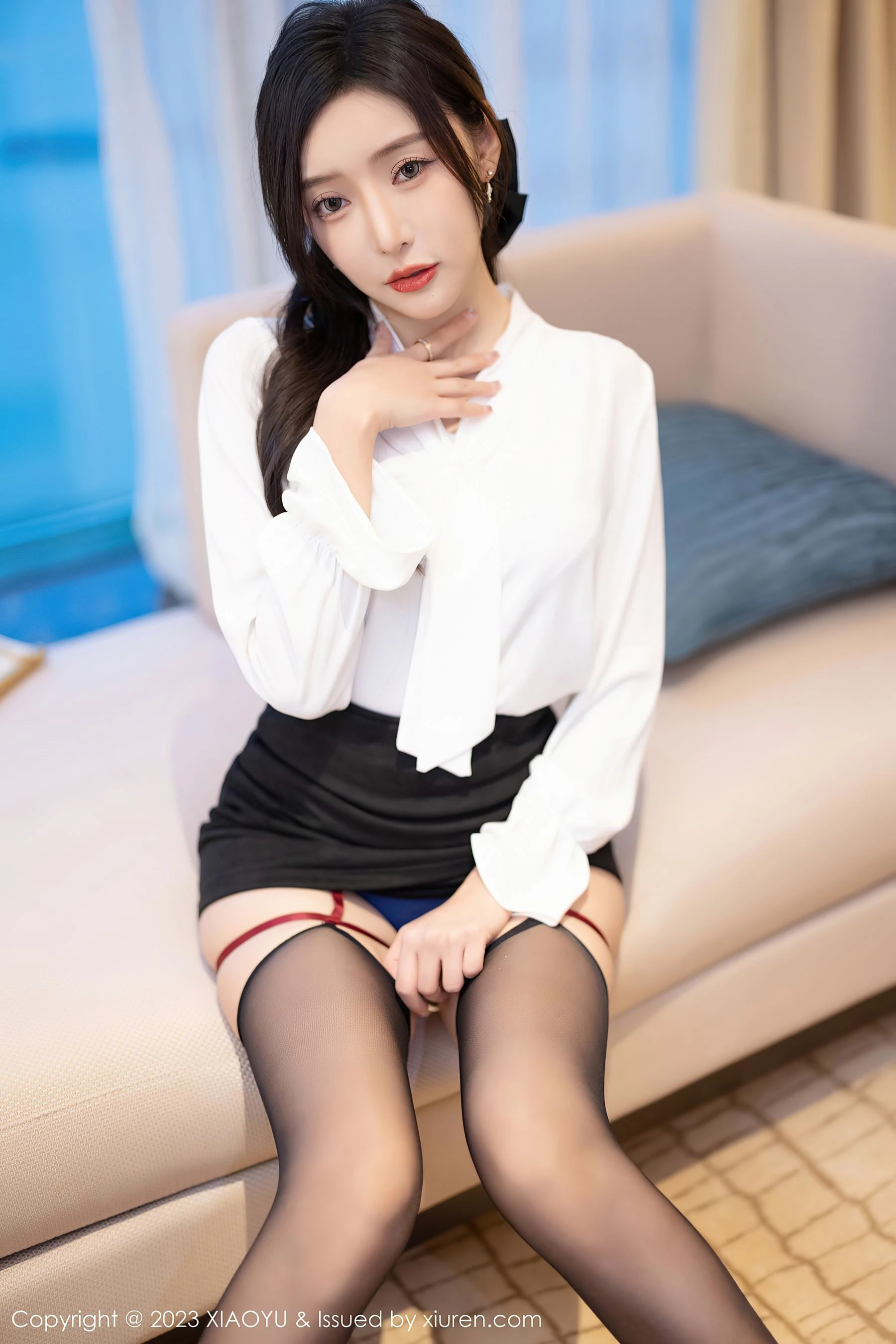 语画界 VOL.1033 王馨瑶yanni 短裙黑丝插图4