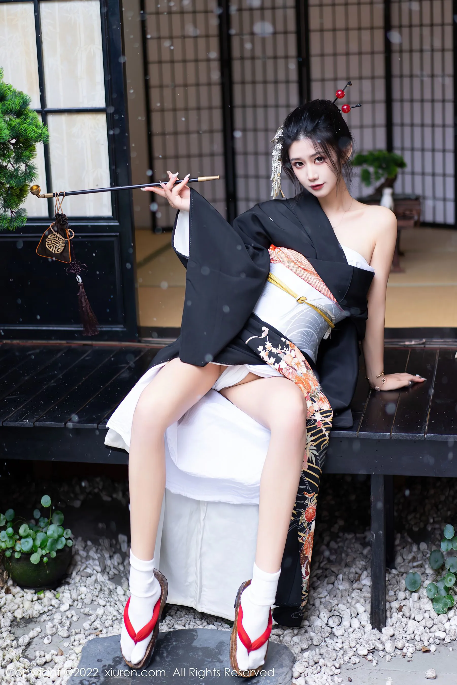 秀人网 No.5932 laura阿姣 和服美腿第1张