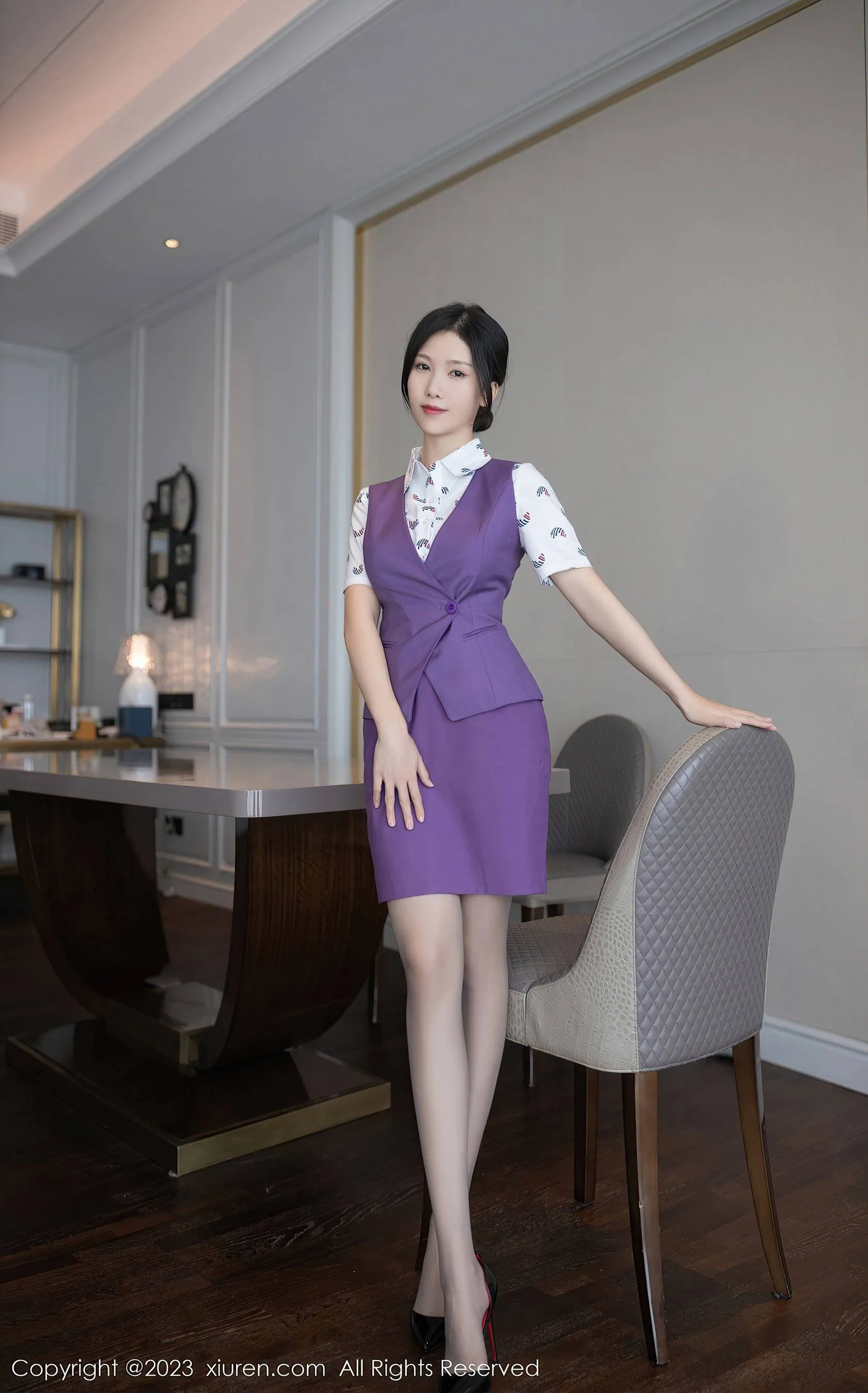  秀人网 No.6084 利世 空姐制服第15张