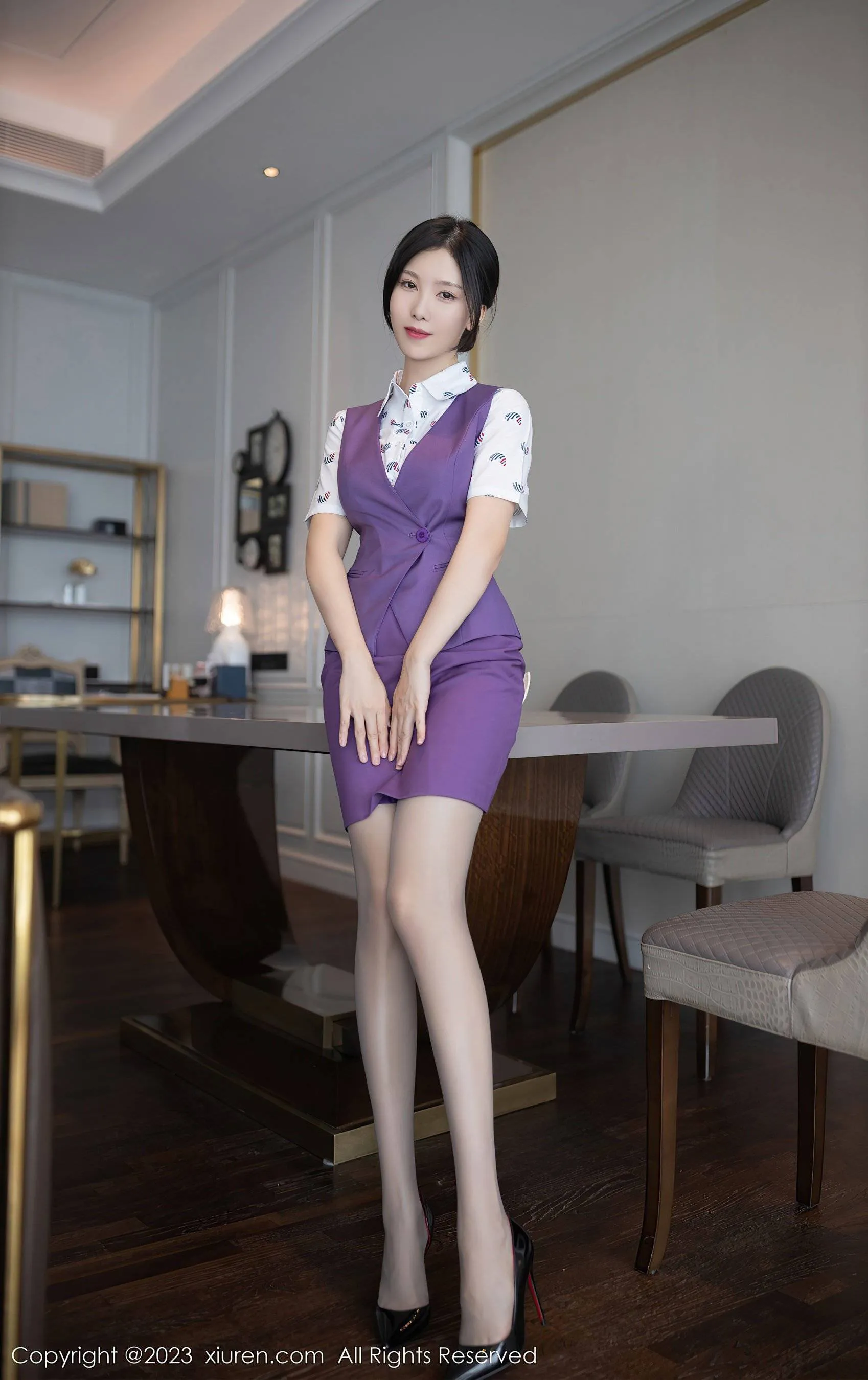  秀人网 No.6084 利世 空姐制服第15张