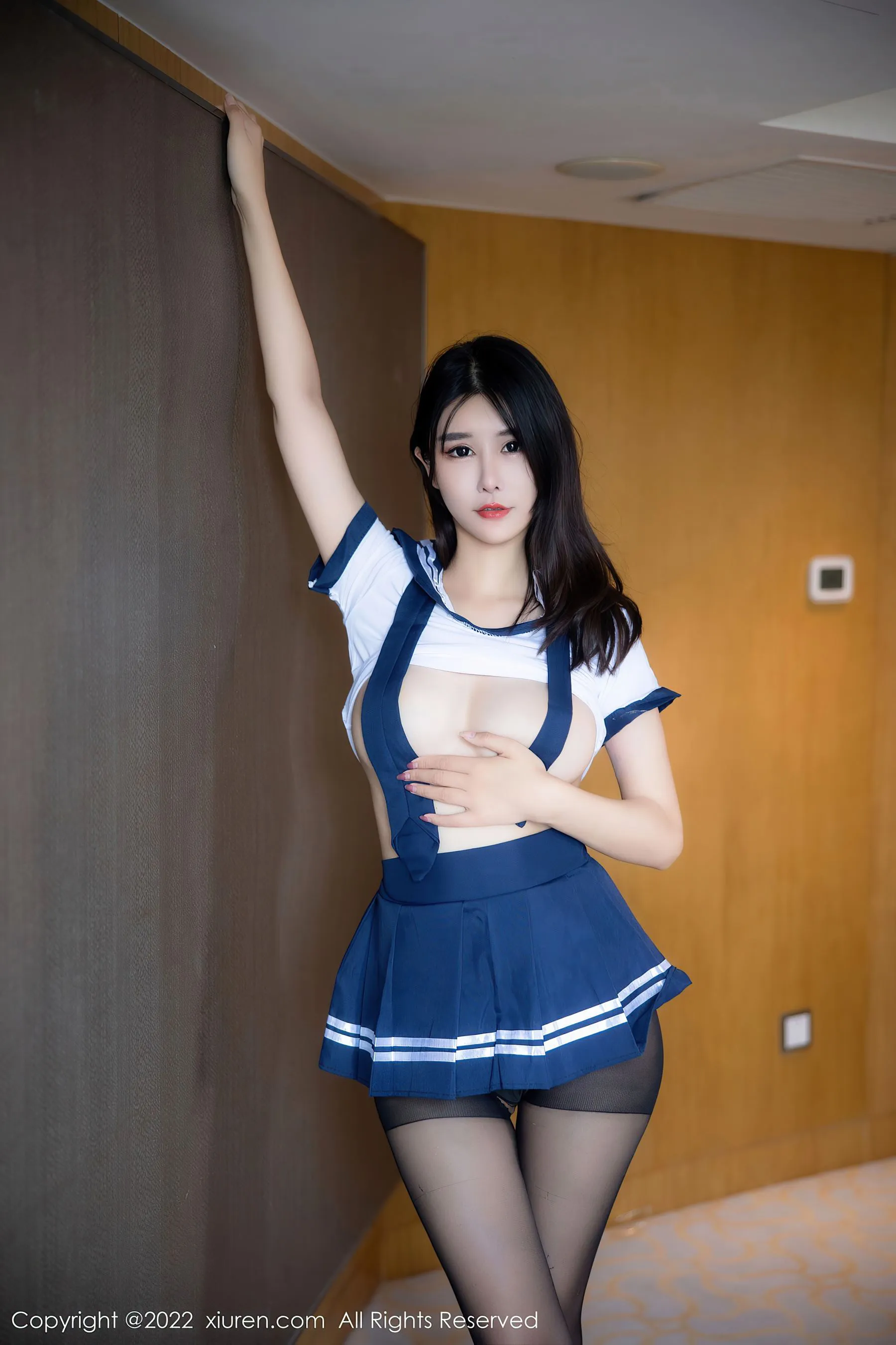 秀人网 No.5925 夏沫沫tifa 制服黑丝第19张
