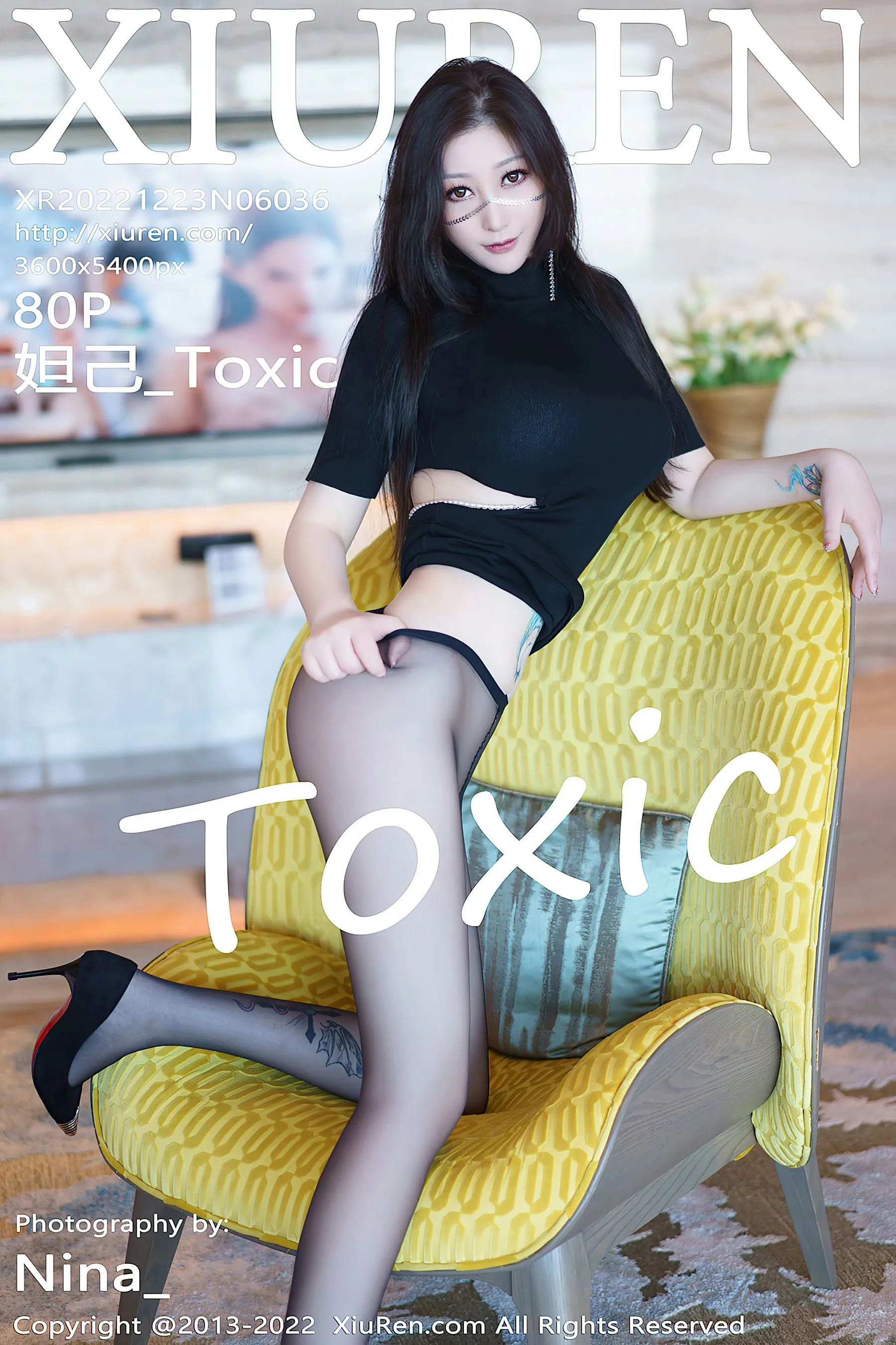  秀人网 No.6036 妲己_Toxic 黑丝美臀第21张