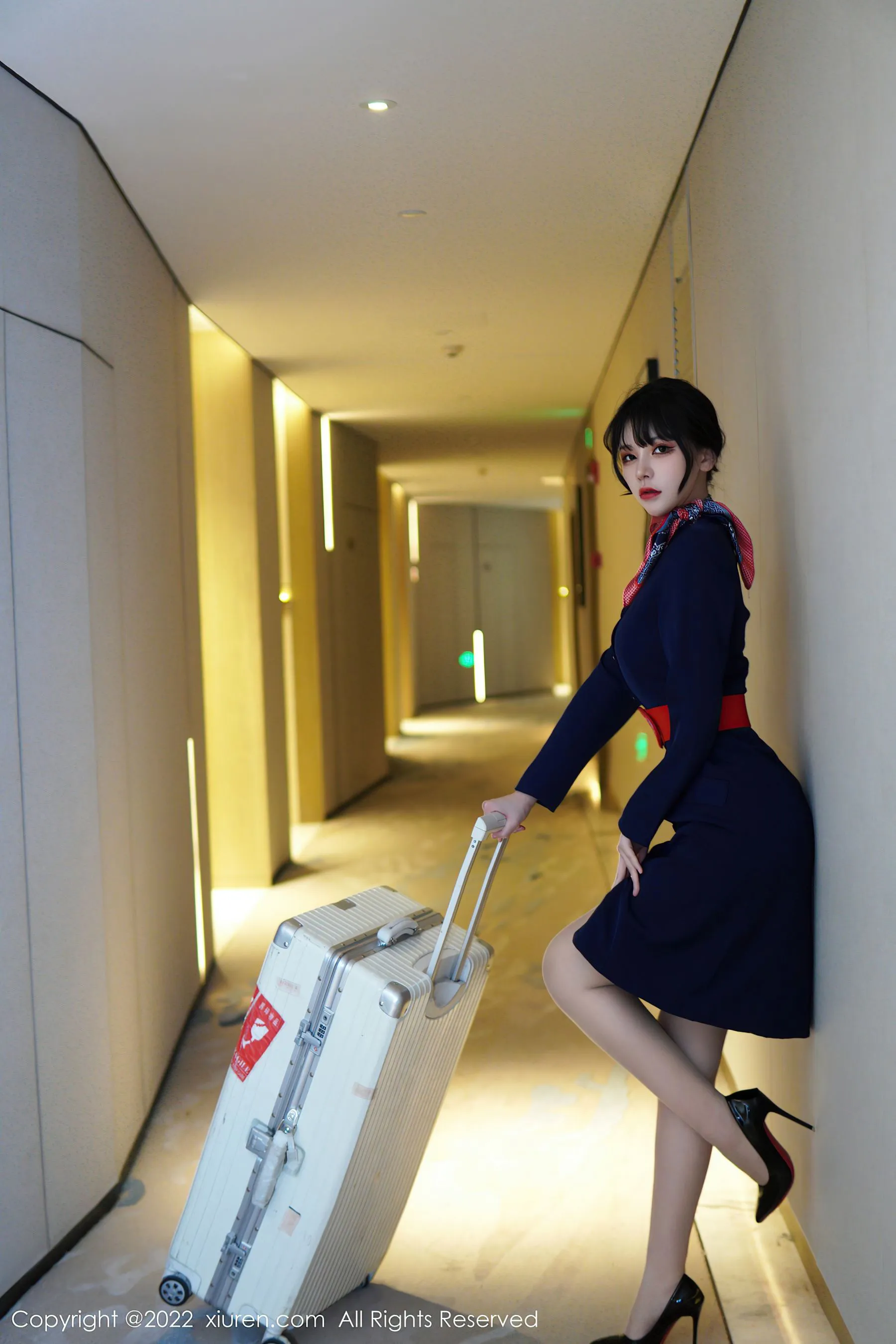 秀人网 No.6048 桃桃子_ 空姐制服第19张