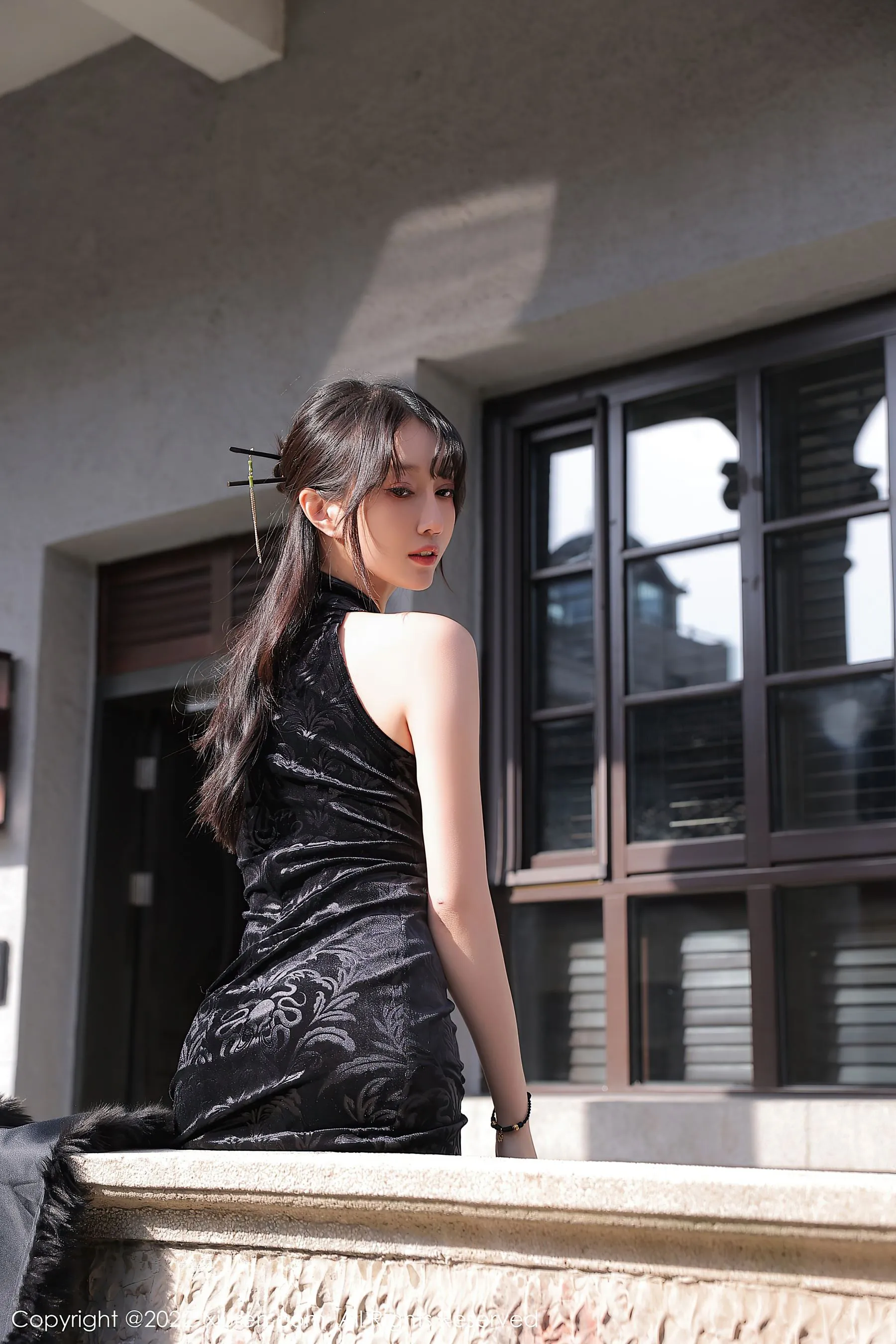  秀人网 No.6050 玥儿玥er 黑丝美腿第14张