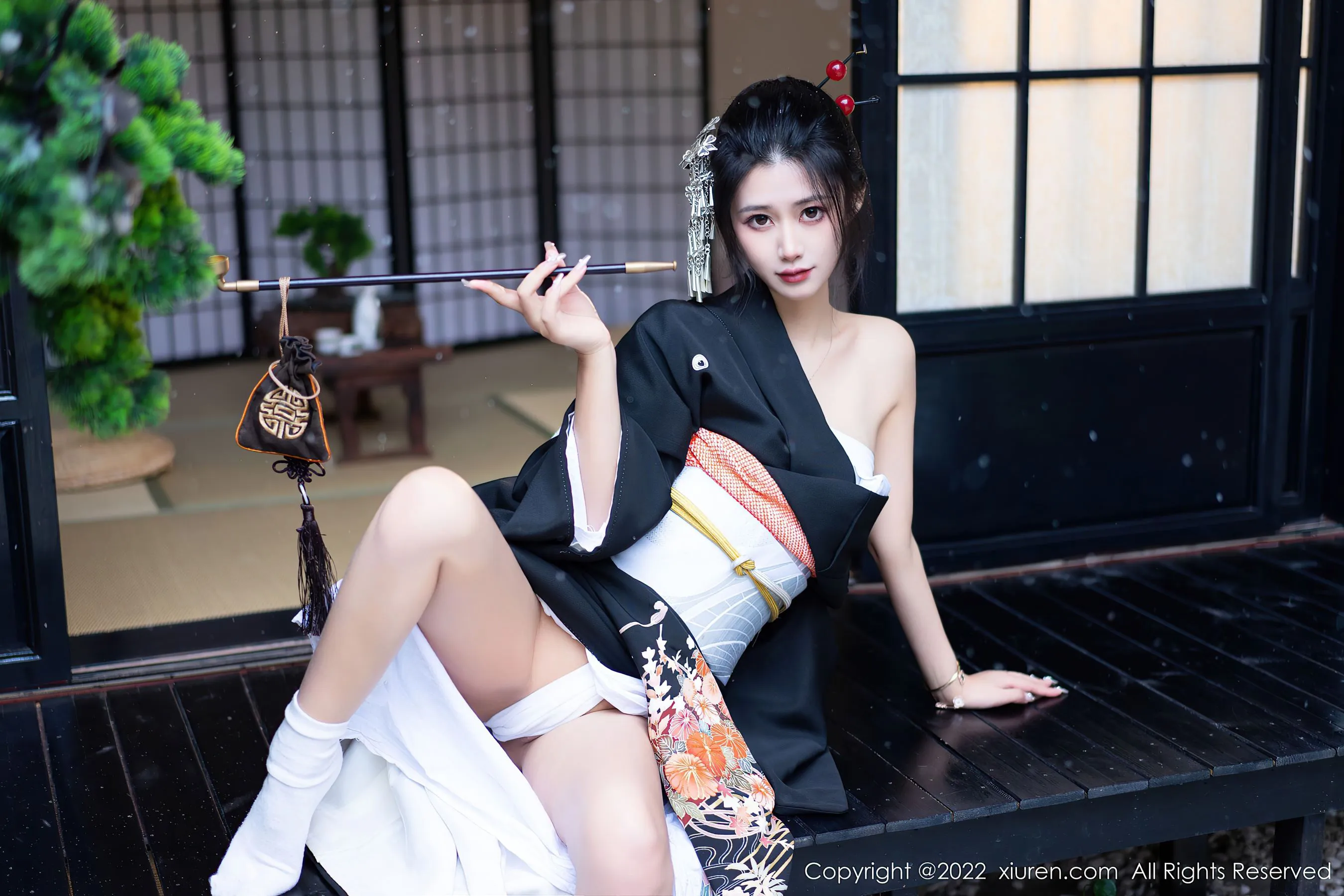 秀人网 No.5932 laura阿姣 和服美腿第1张