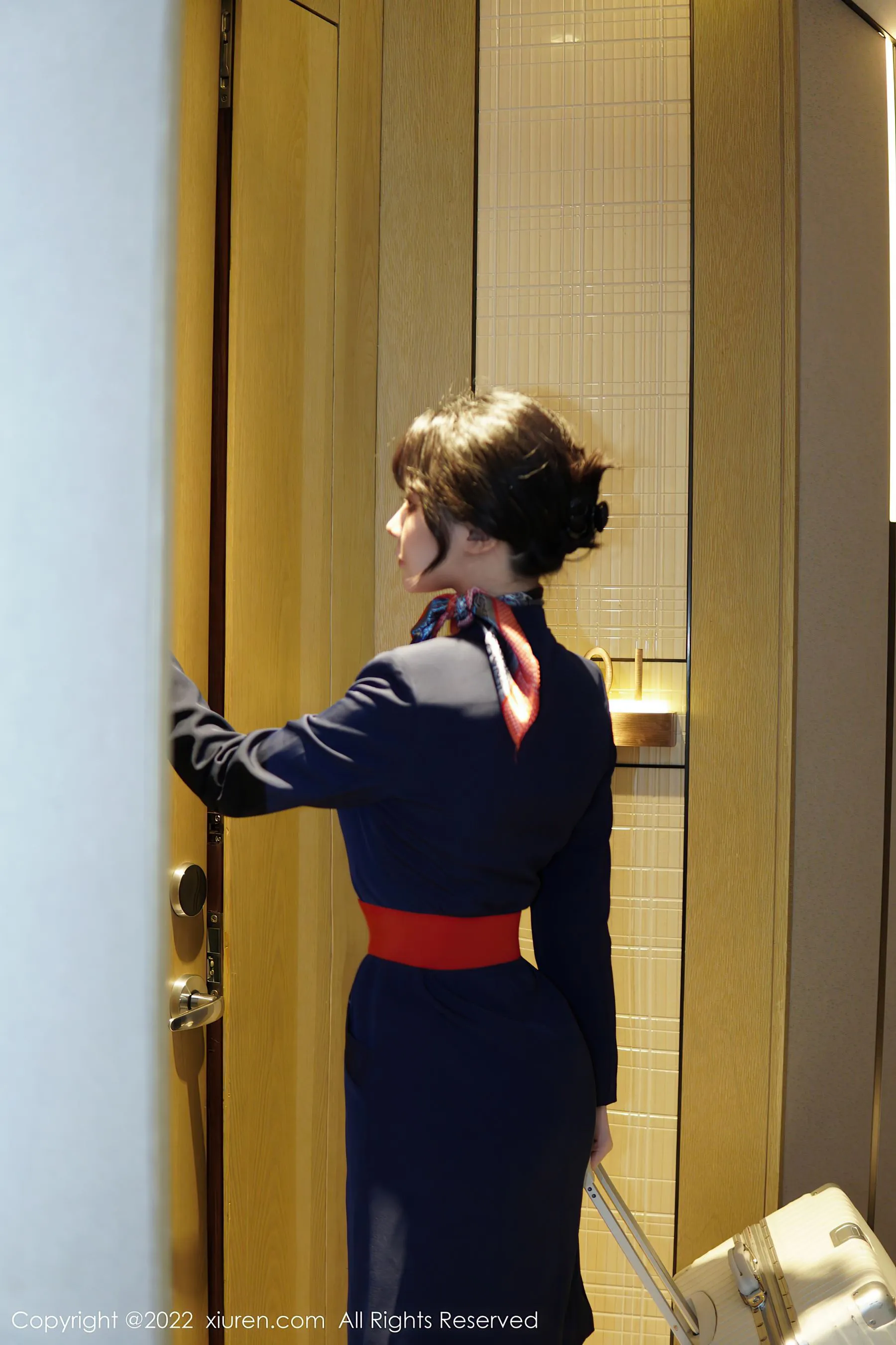 秀人网 No.6048 桃桃子_ 空姐制服第20张