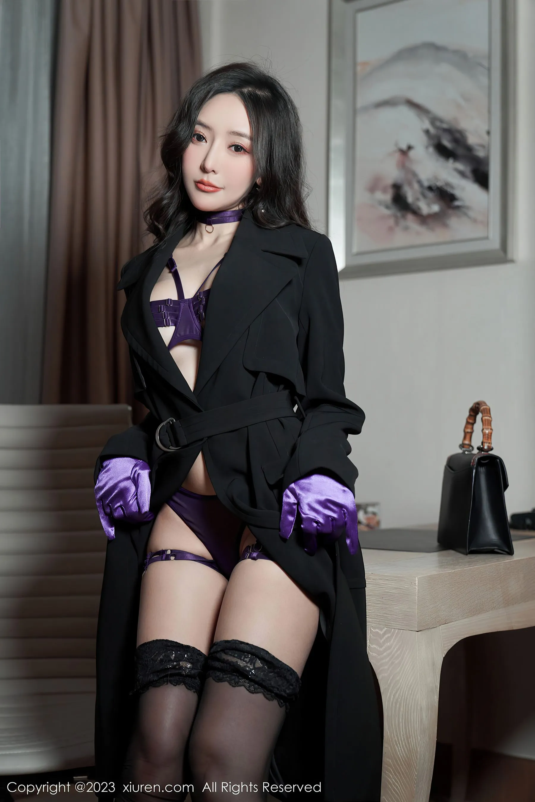  秀人网 No.6078 王馨瑶yanni 黑丝美腿第20张