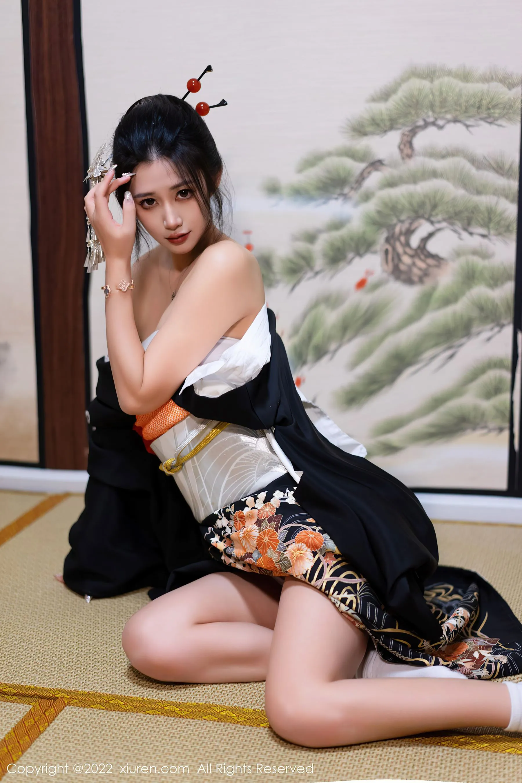 秀人网 No.5932 laura阿姣 和服美腿第7张