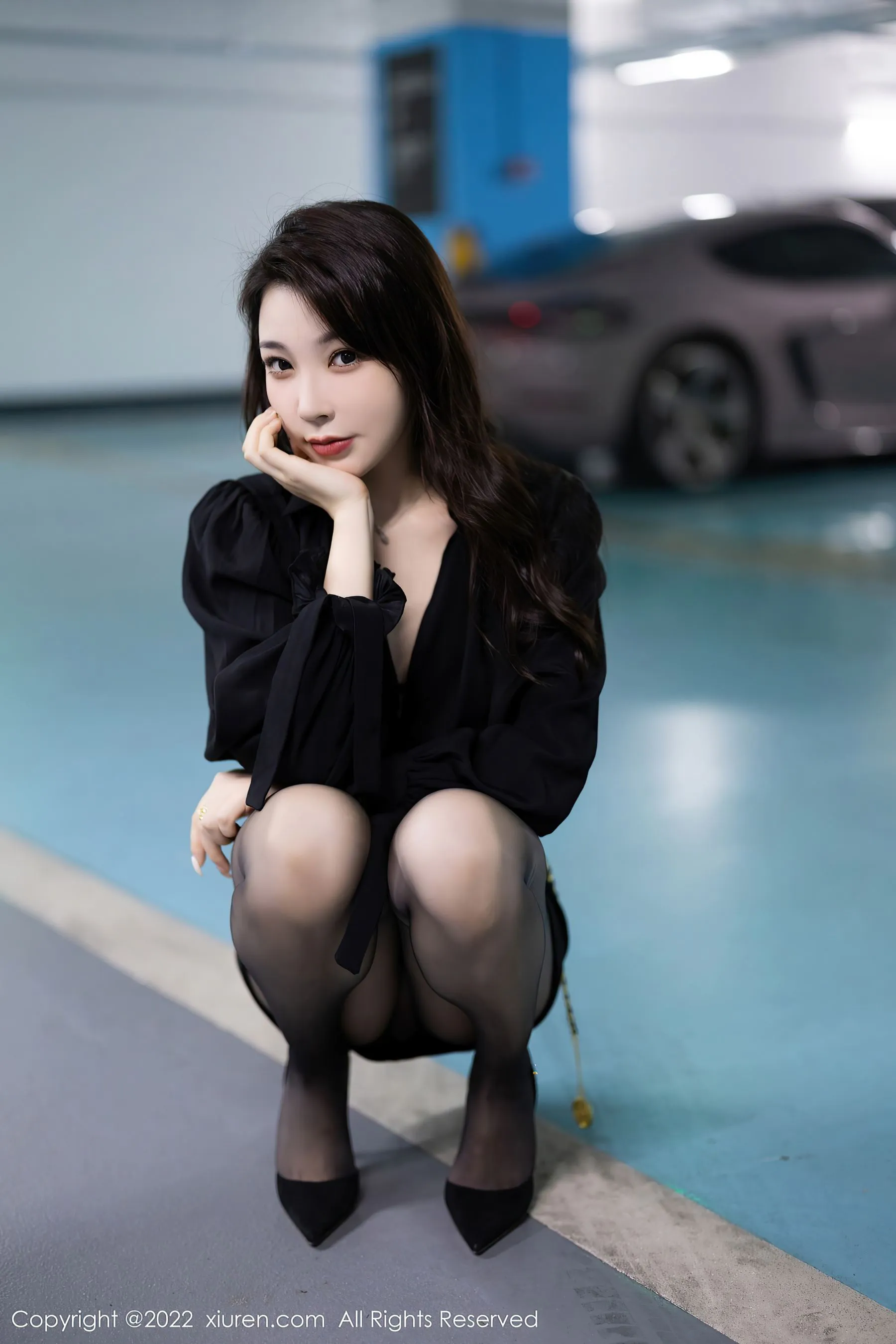  秀人网 No.6033 徐莉芝Booty 黑丝美腿第18张