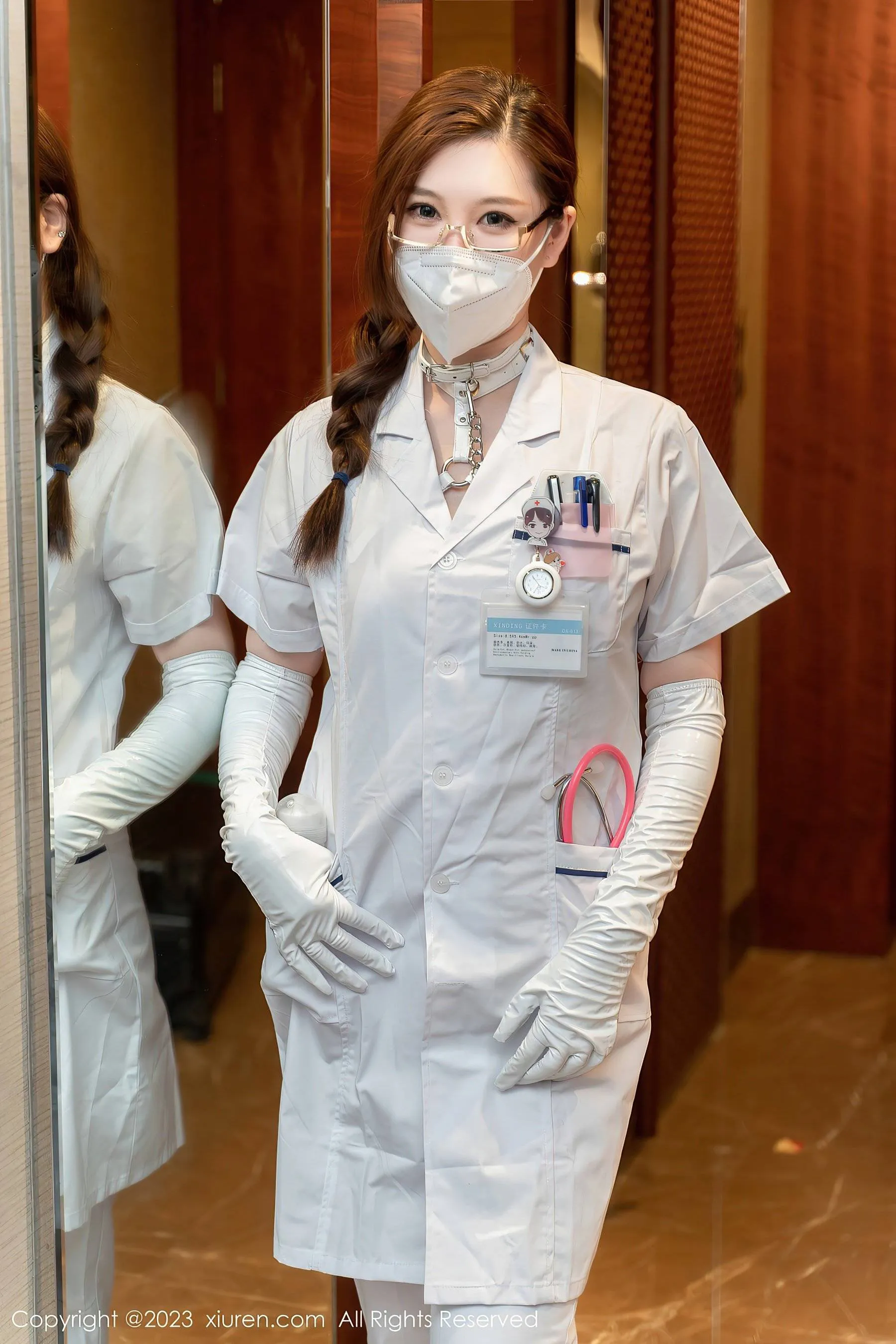 秀人网 No.6108 顾乔楠Cora 护士服美臀第20张