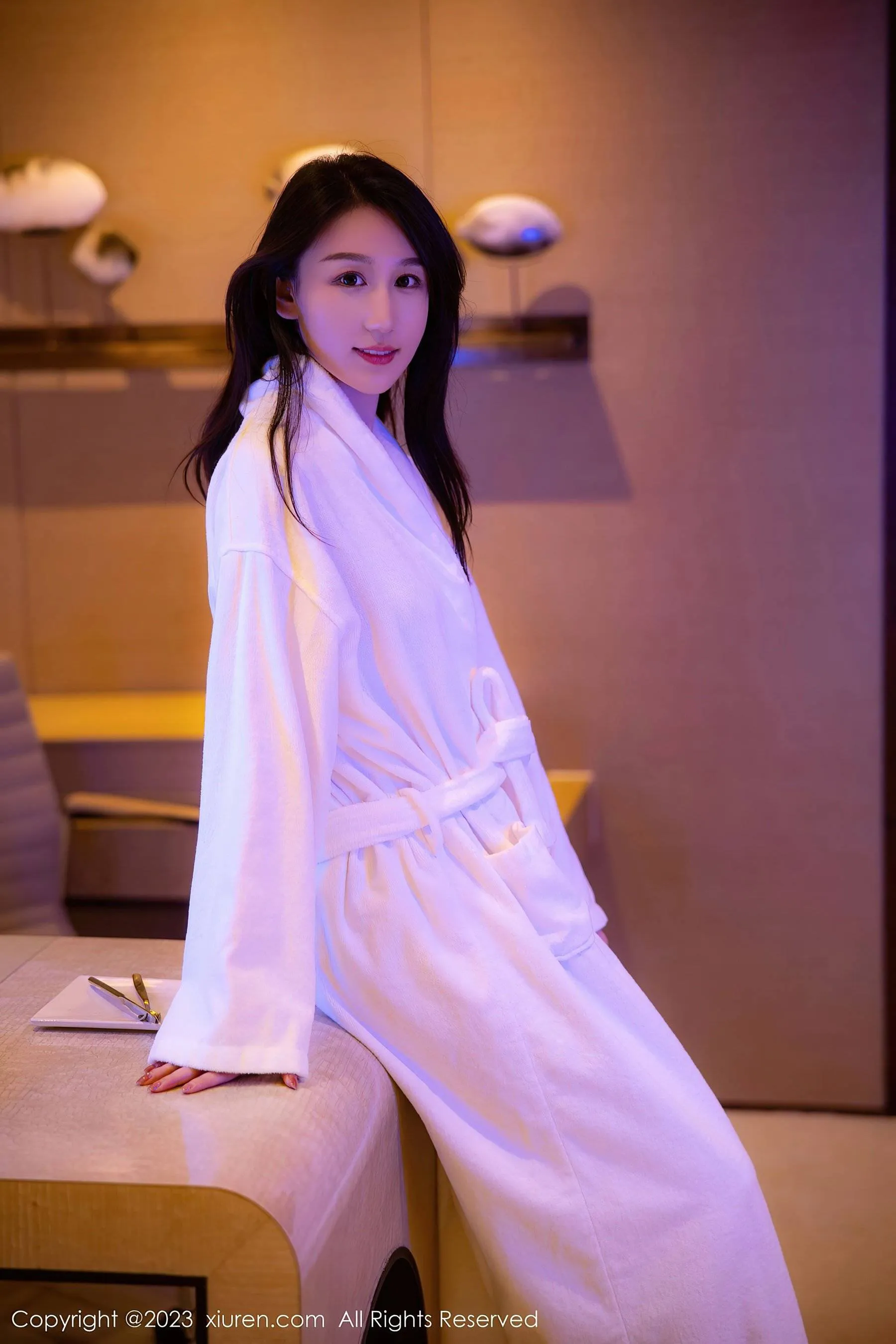  秀人网 No.6083 薇薇酱 睡袍美腿第23张