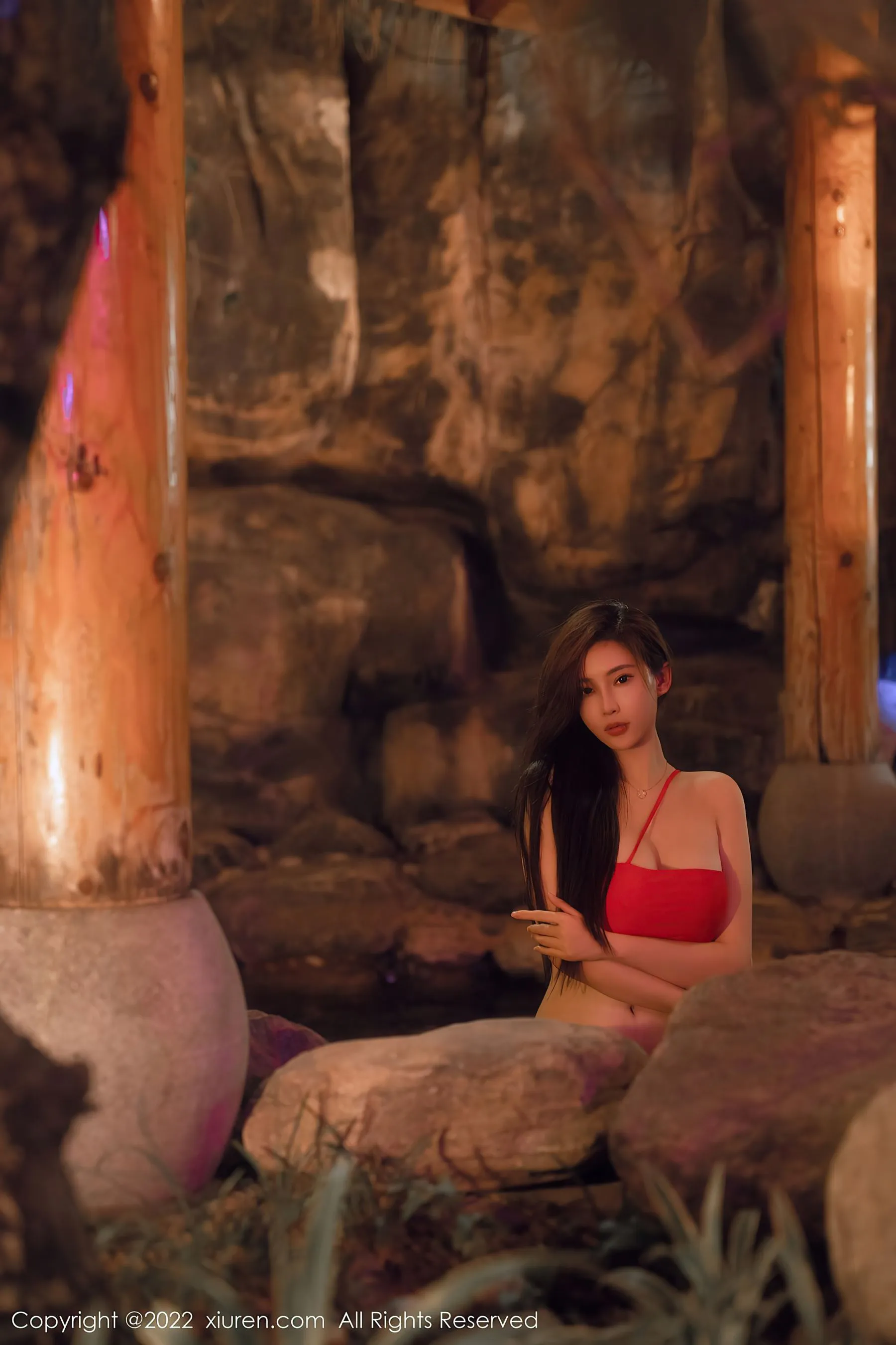 秀人网 No.6014 Carol周妍希 温泉写真插图6