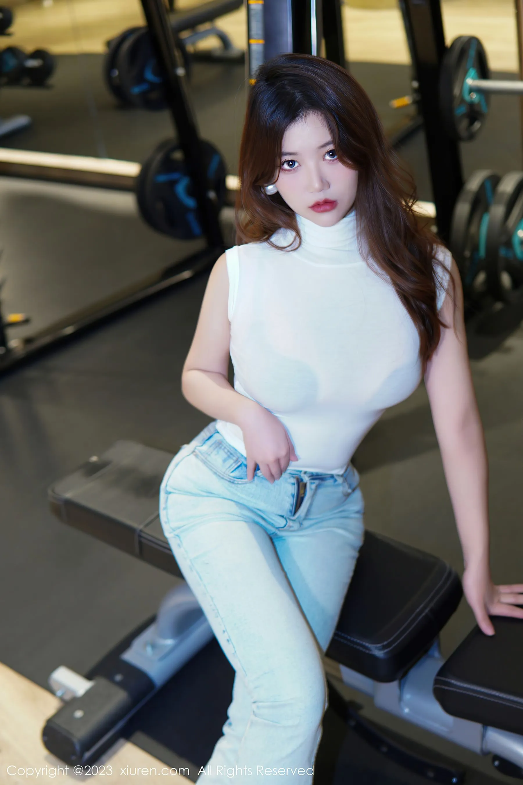 秀人网 No.6102 奈奈子 牛仔裤美腿第21张