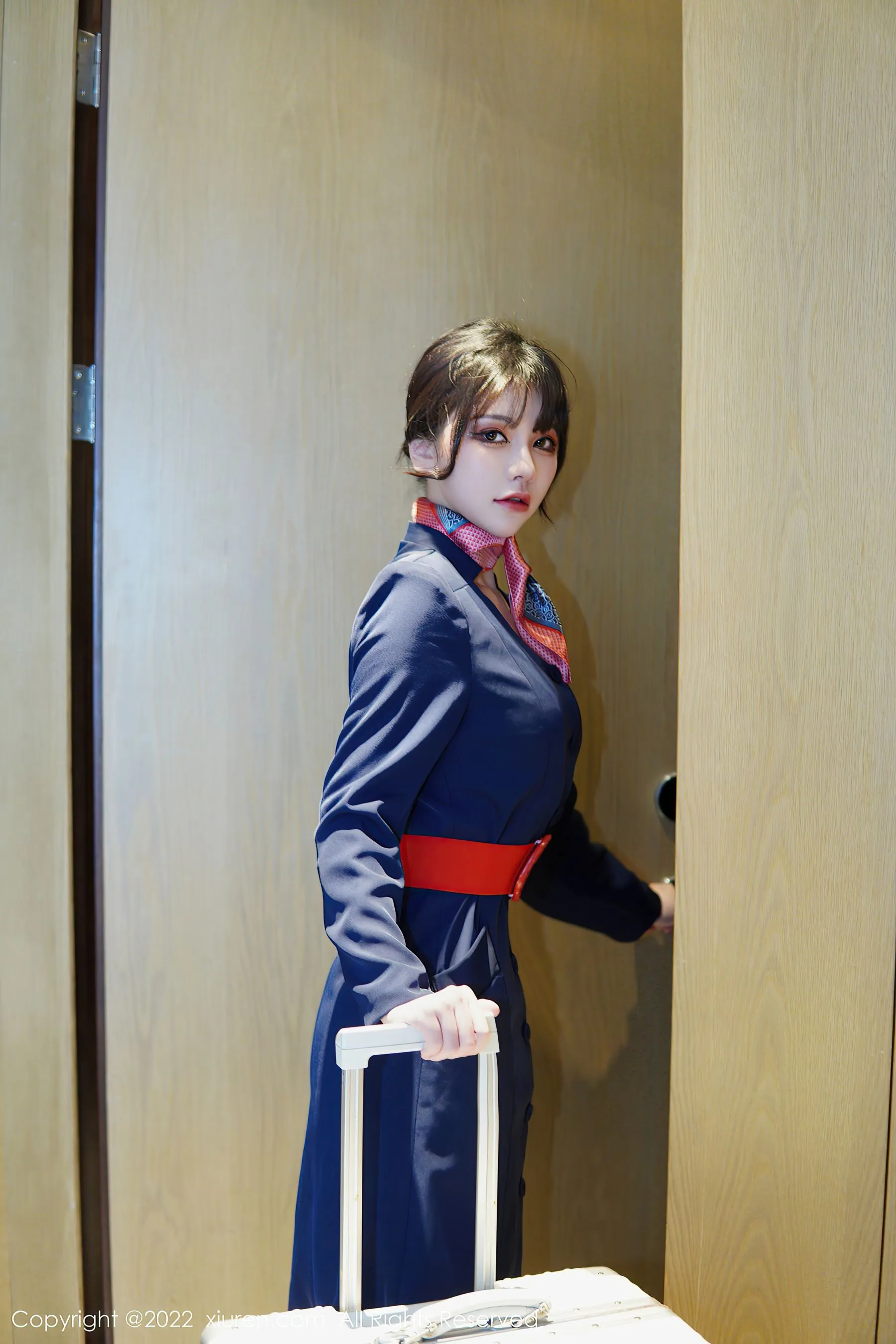 秀人网 No.6048 桃桃子_ 空姐制服第20张