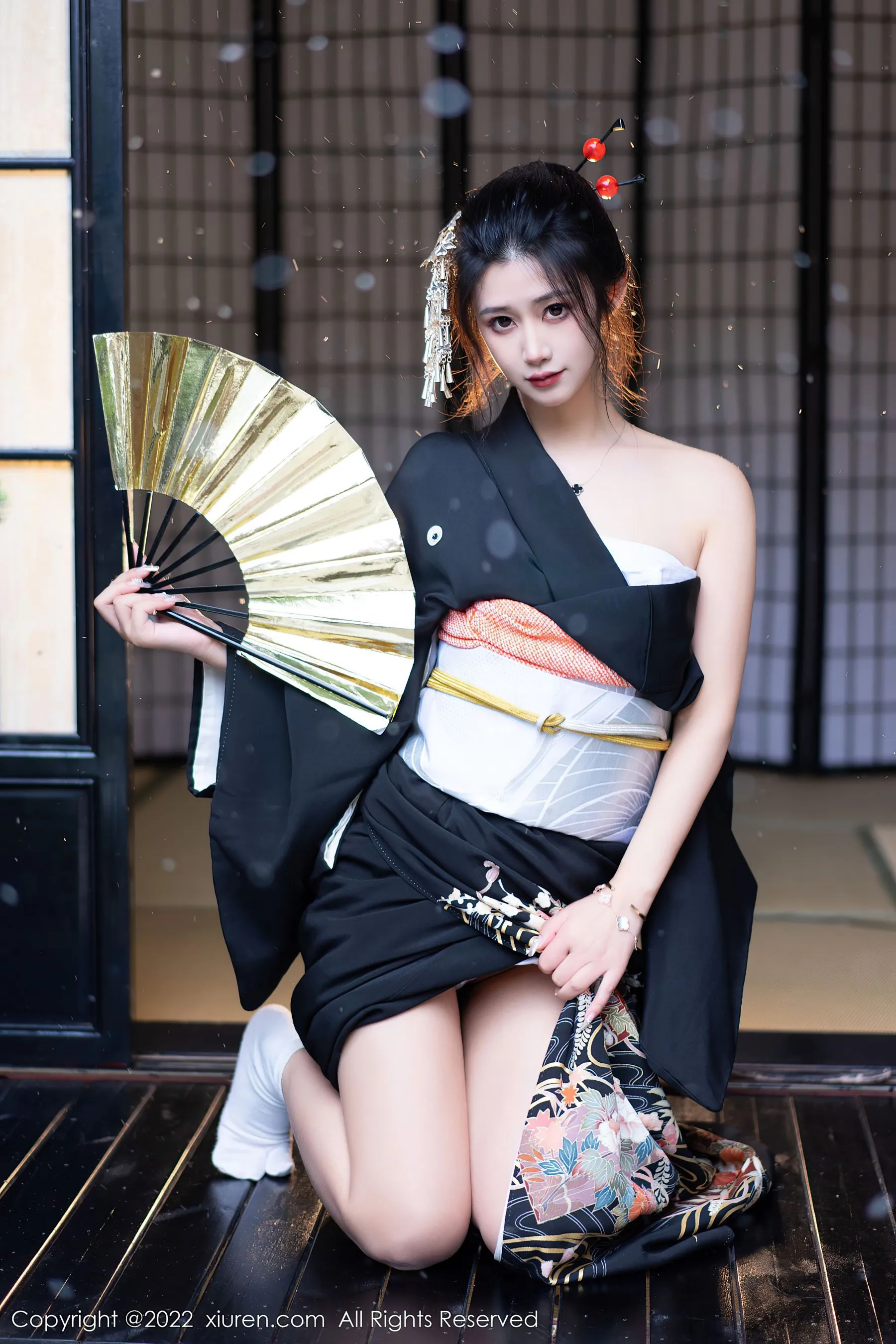 秀人网 No.5932 laura阿姣 和服美腿第3张