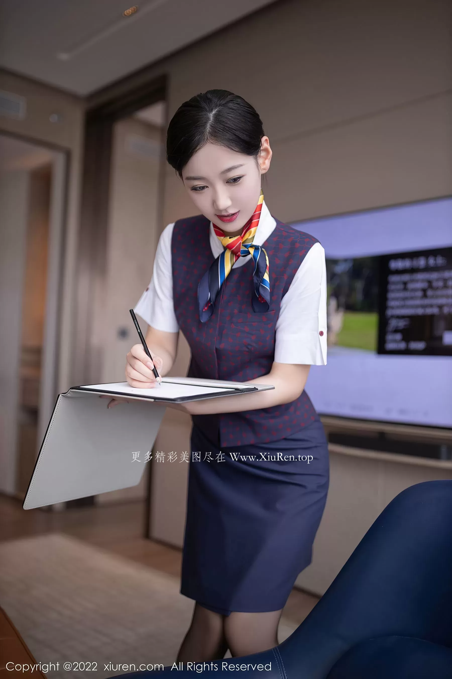 秀人网 No.5922 唐安琪 制服黑丝第25张