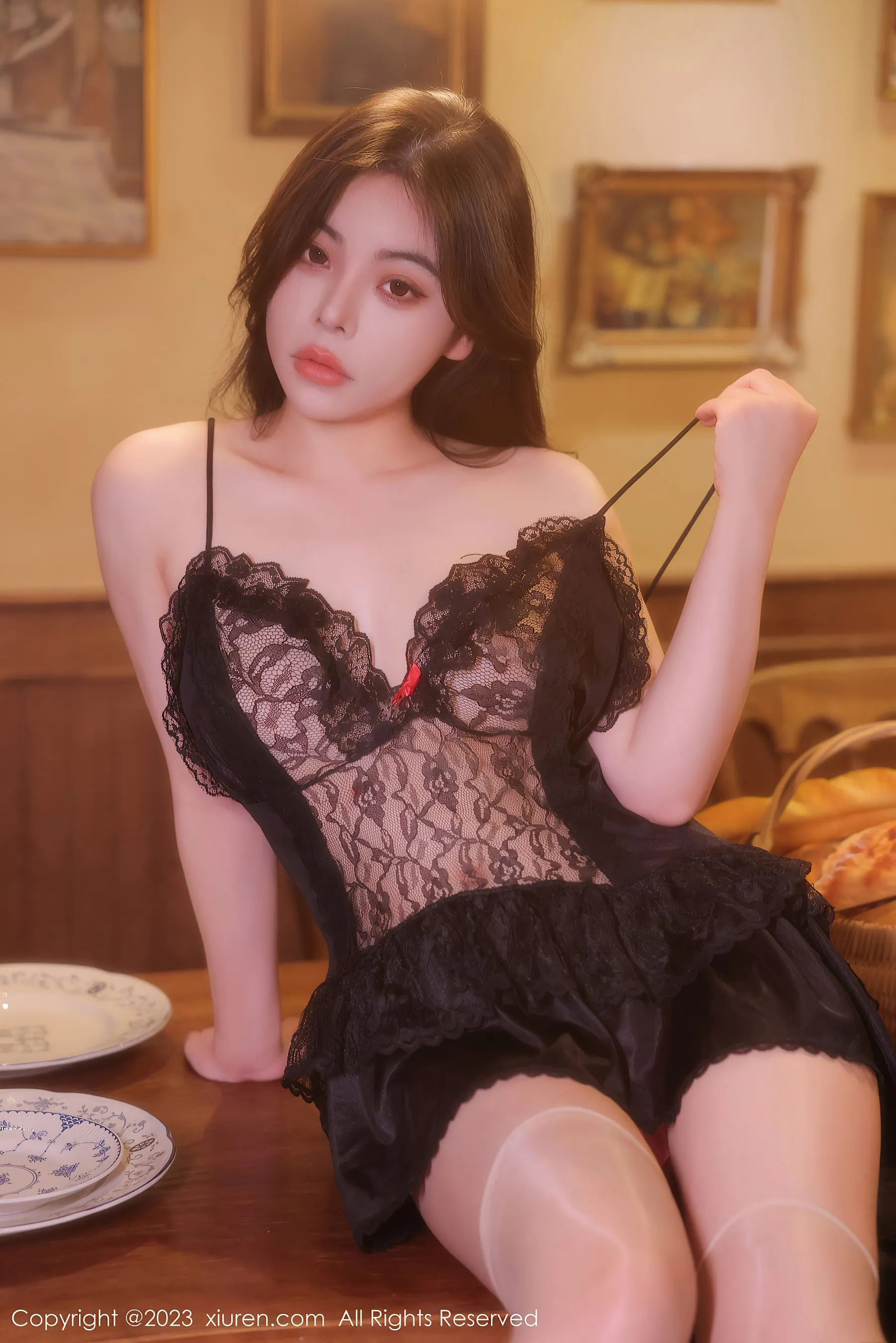 秀人网 No.6339 Aami喵小狐 新人美臀插图4