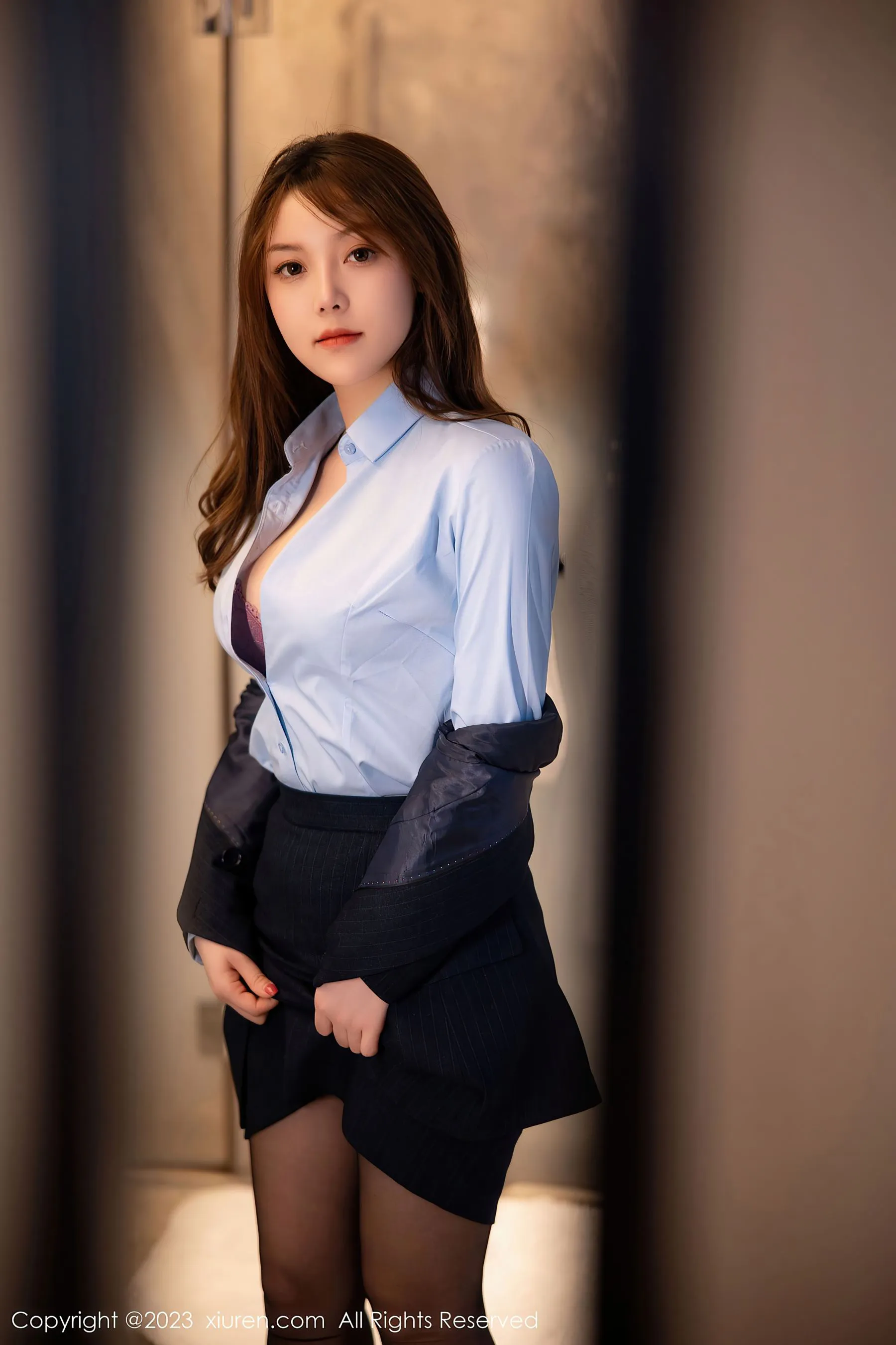 秀人网 No.6190 豆瓣酱 制服美臀插图1