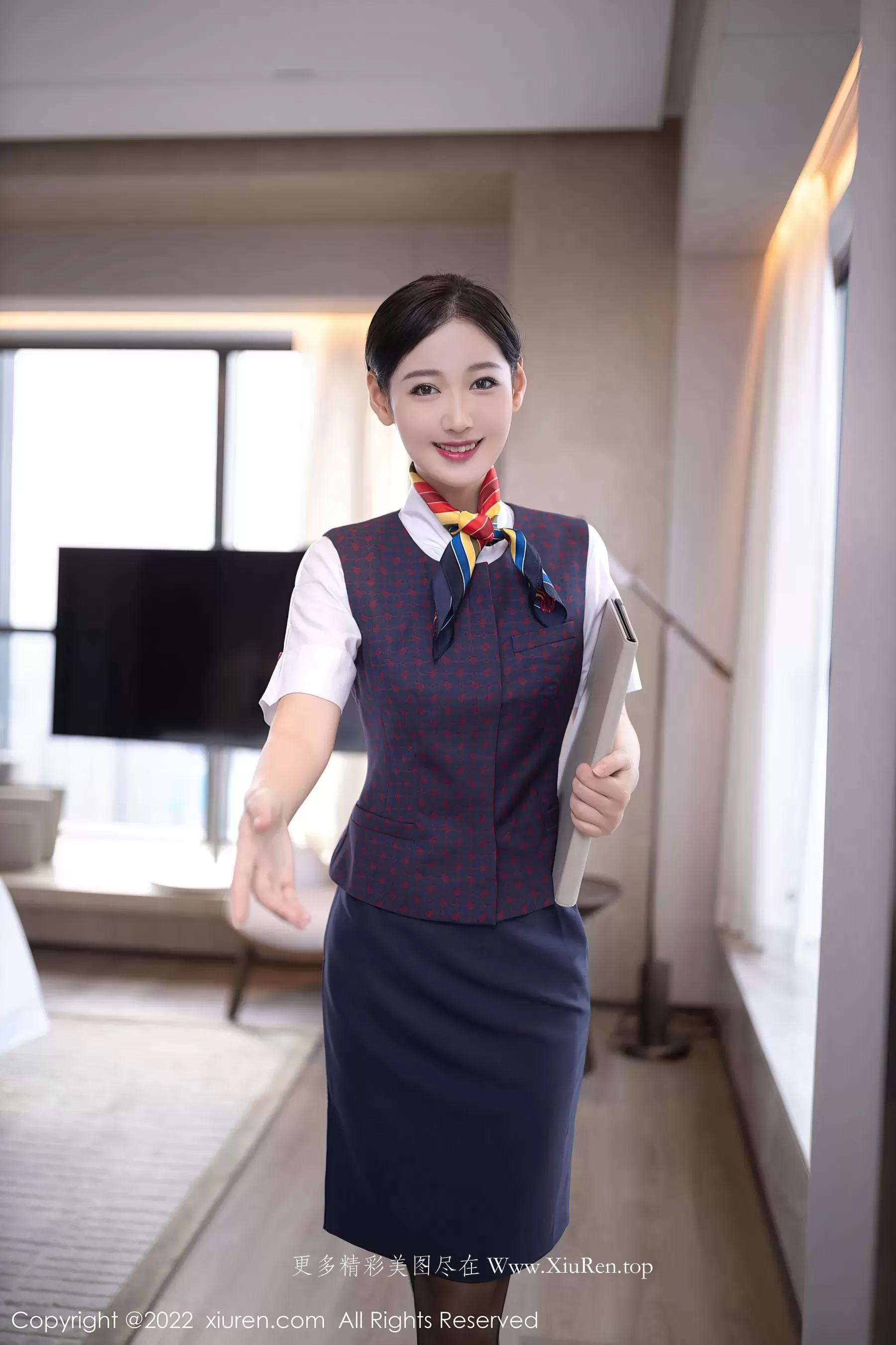 秀人网 No.5922 唐安琪 制服黑丝第24张