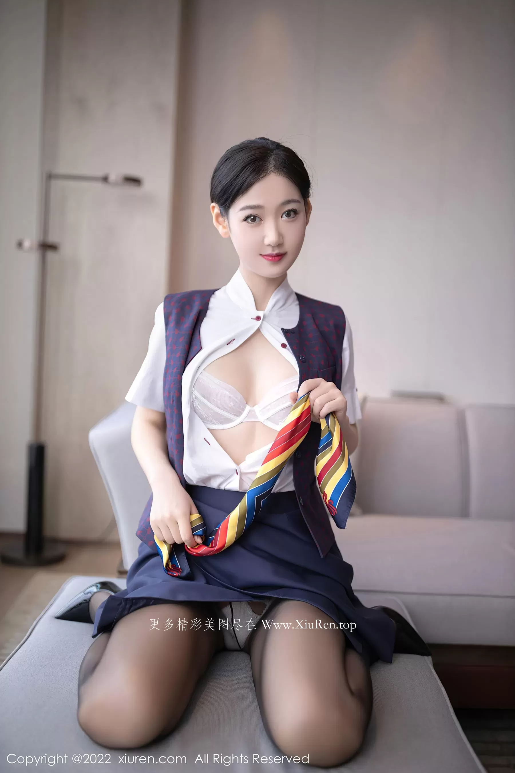 秀人网 No.5922 唐安琪 制服黑丝第1张