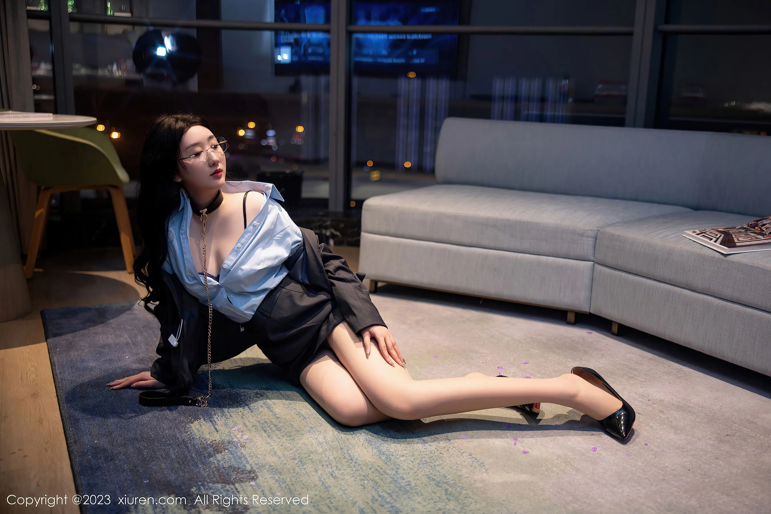 秀人网 No.6607 江真真 丝袜制服插图4