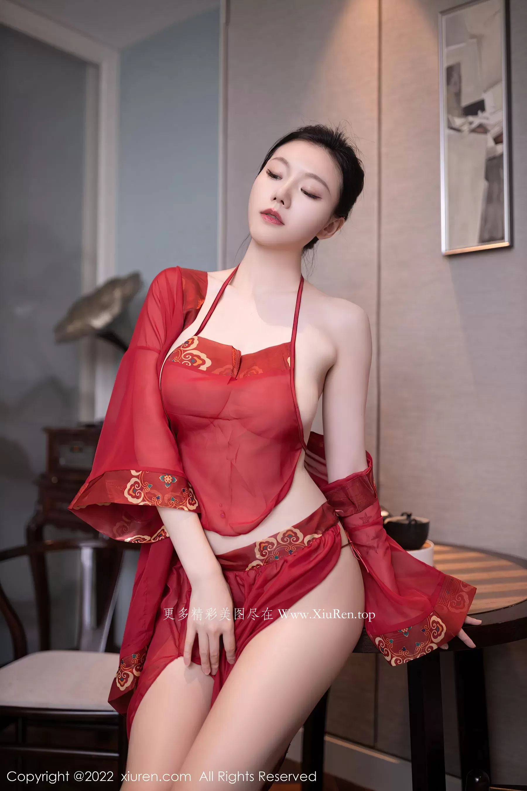  秀人网 No.5992 安然anran 布兜美腿第27张