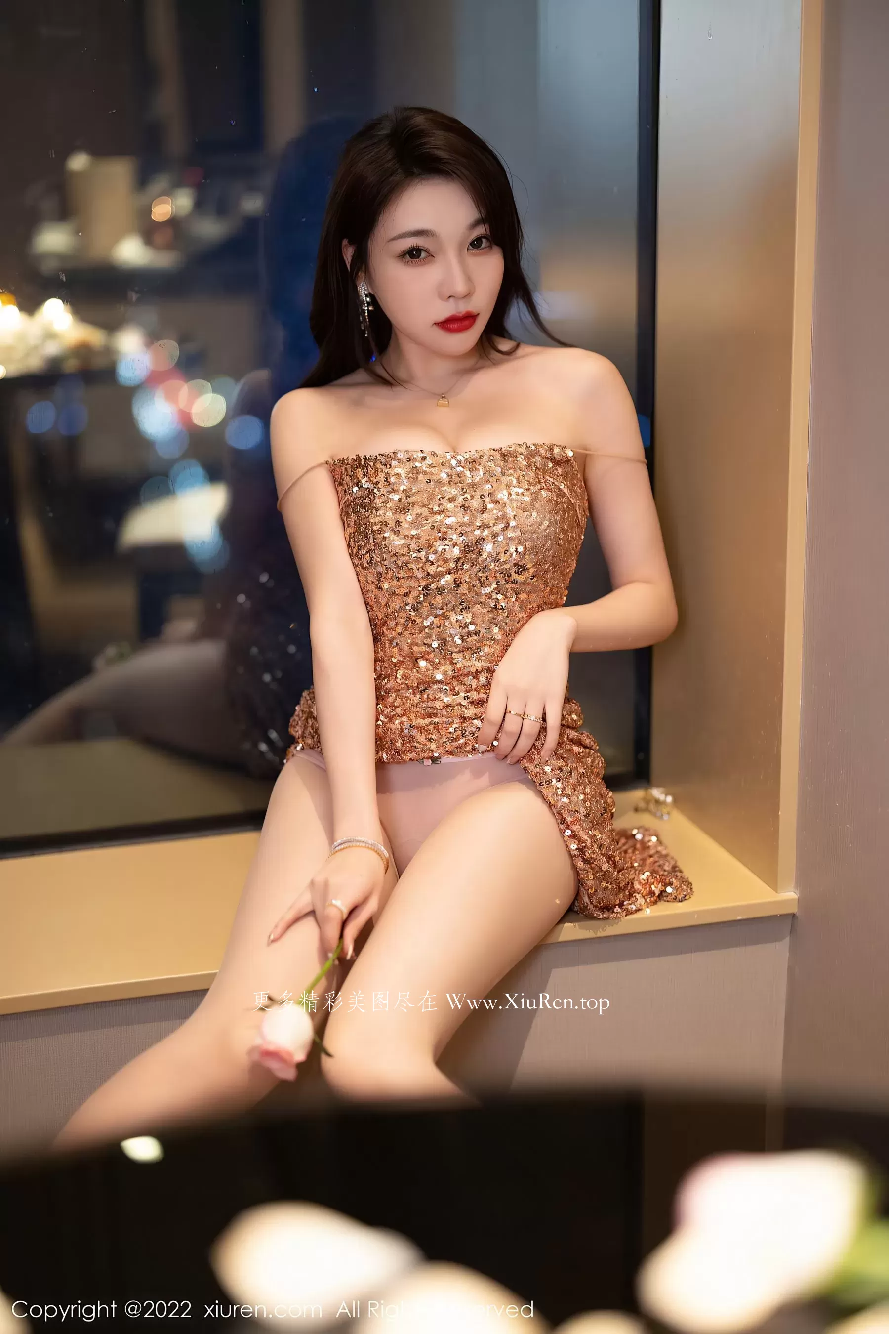  秀人网 No.6071 徐莉芝Booty 长裙美腿第25张