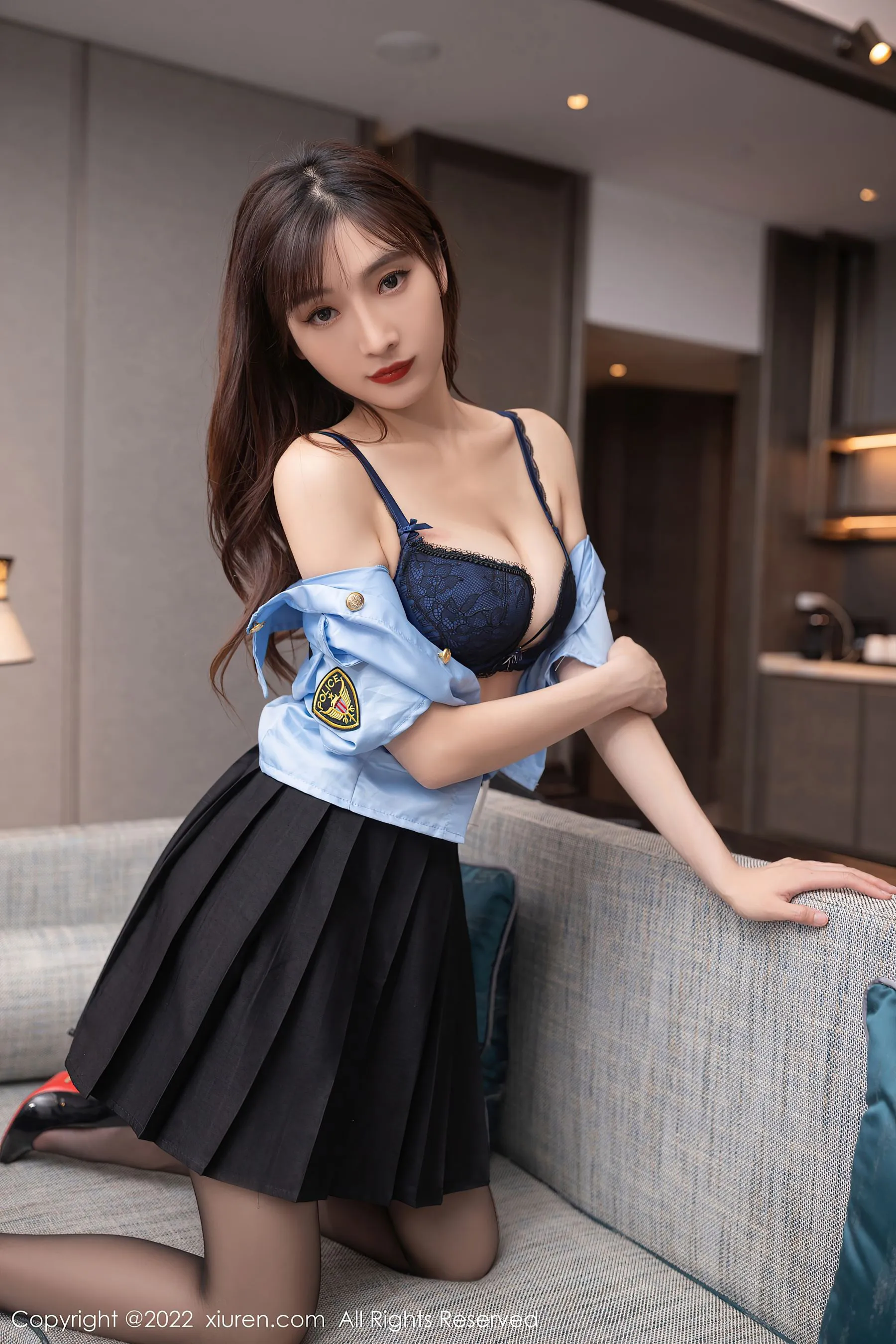 秀人网 No.5461 陆萱萱 制服美腿插图4