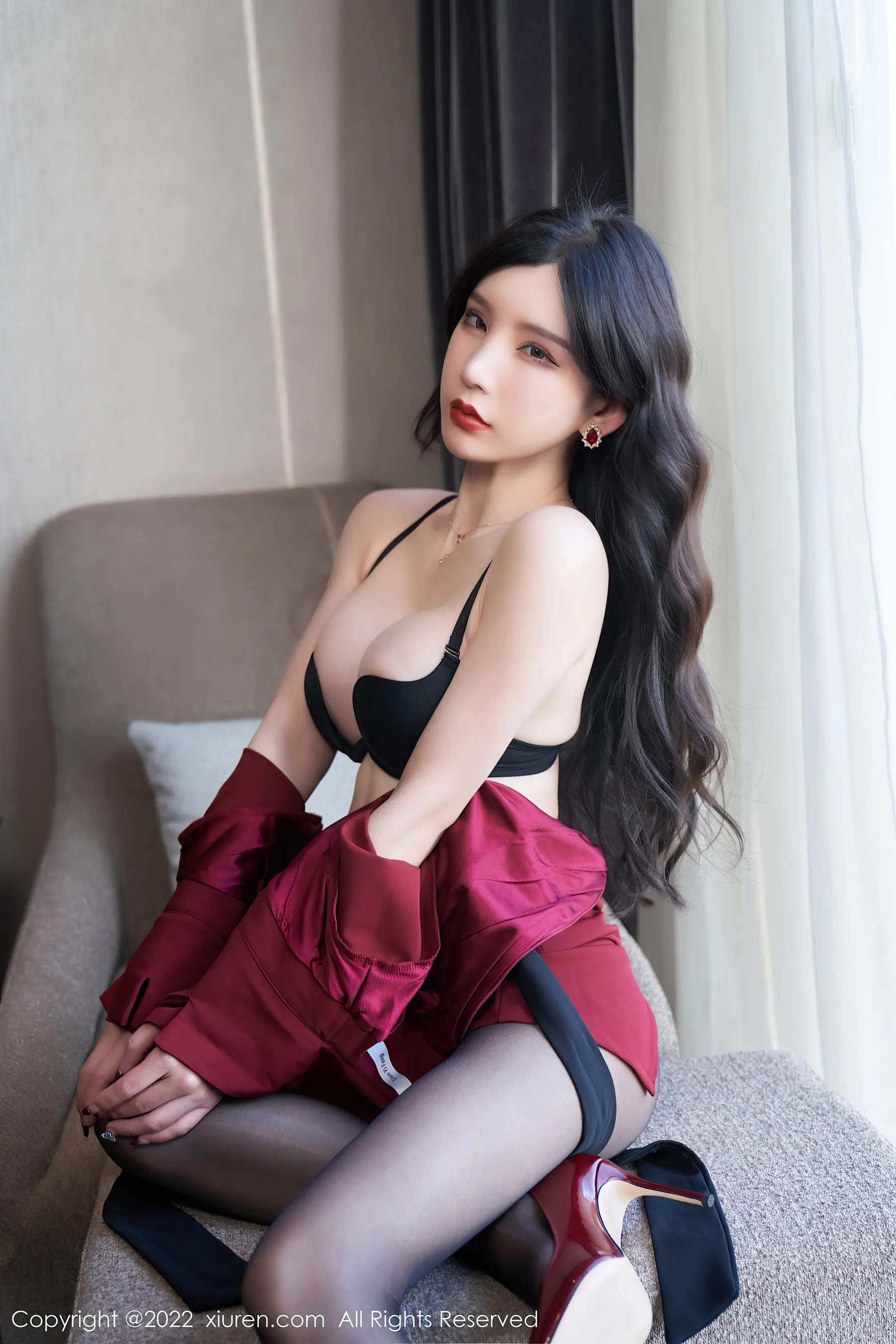 秀人网 No.4877 周于希Sally 美腿黑丝外围约啪插图6